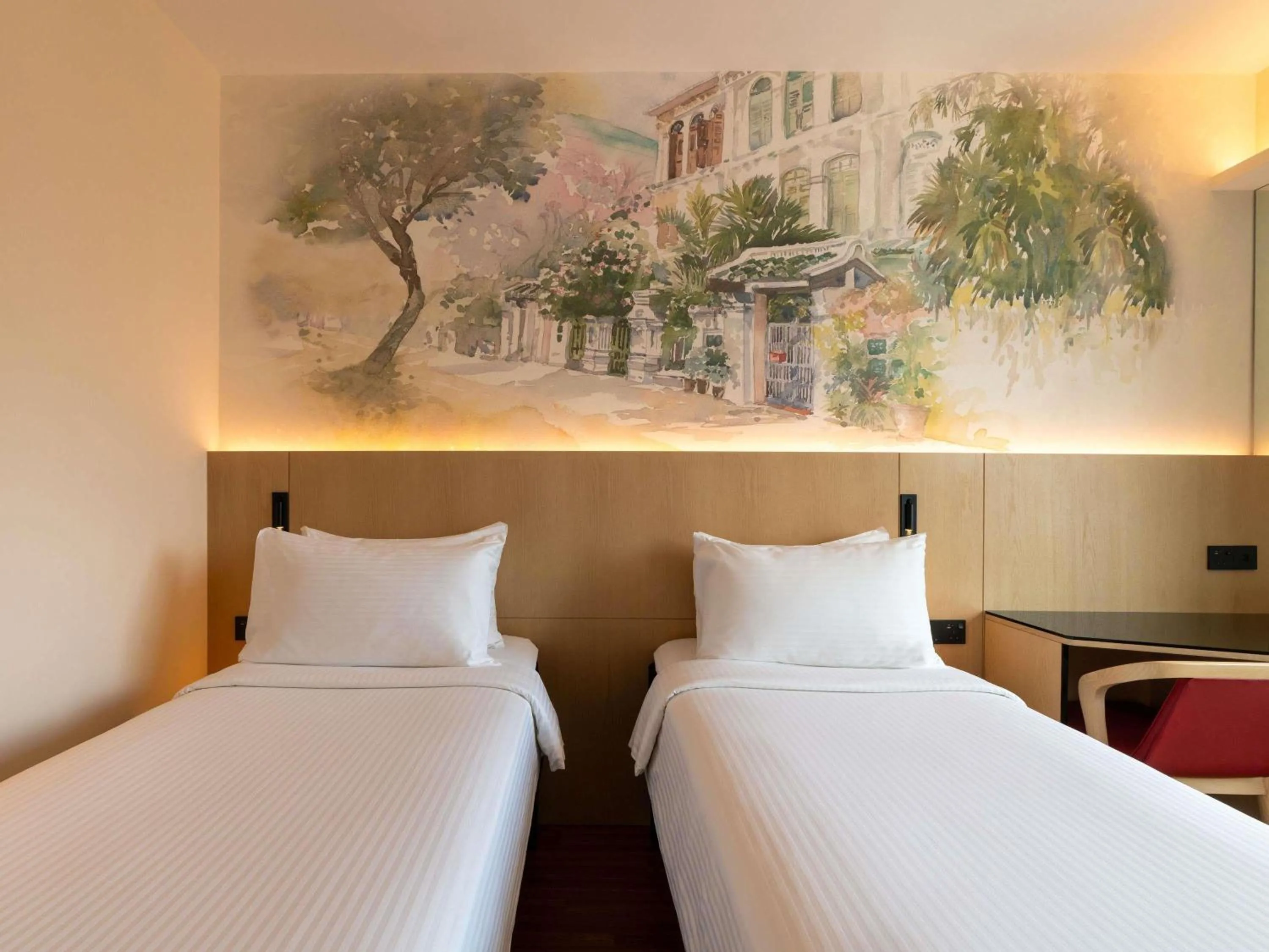 Bedroom, Bed in Ibis Singapore on Bencoolen - Newly Renovated