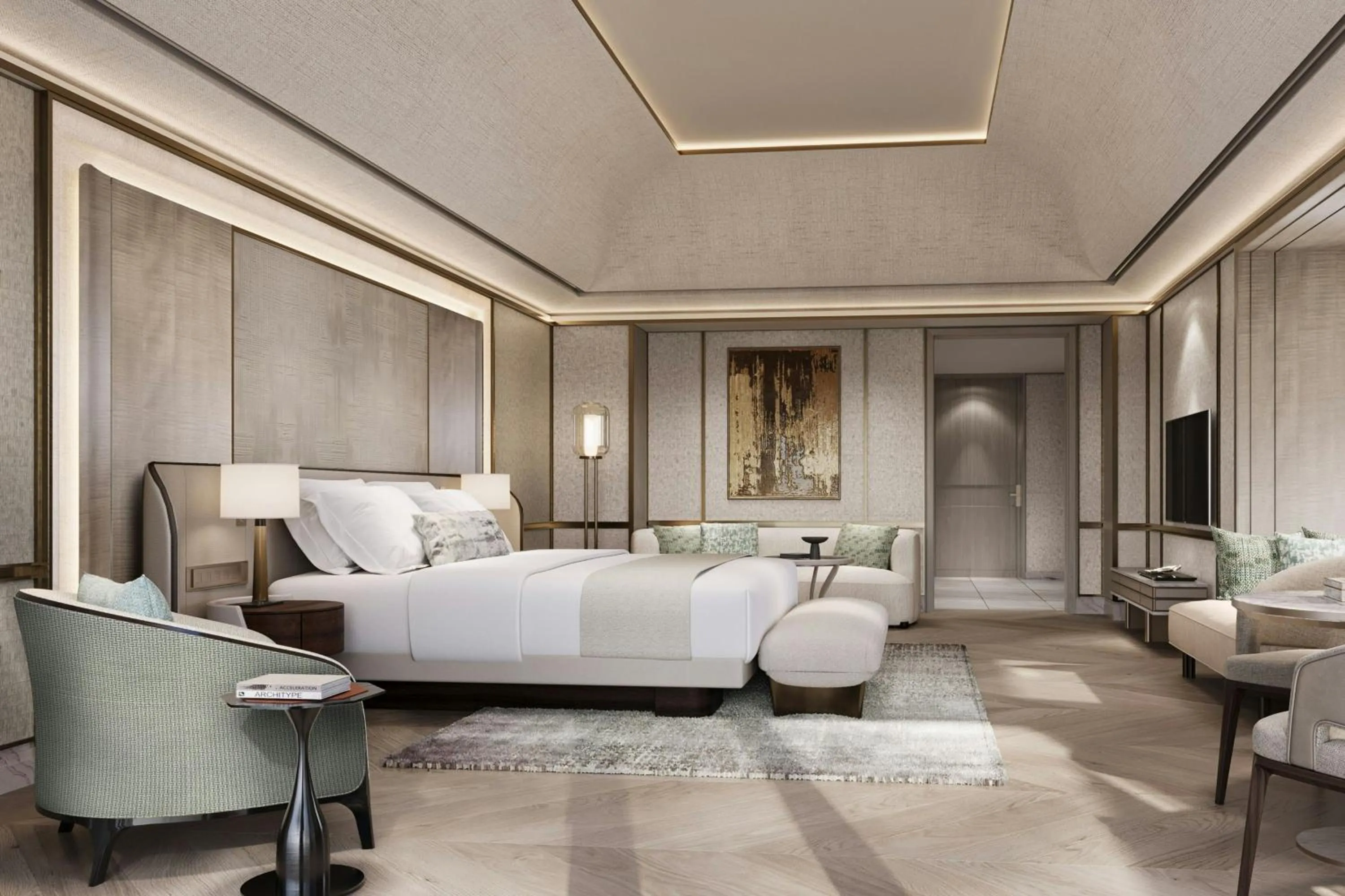 Bedroom, Bed in The St. Regis Goa Resort