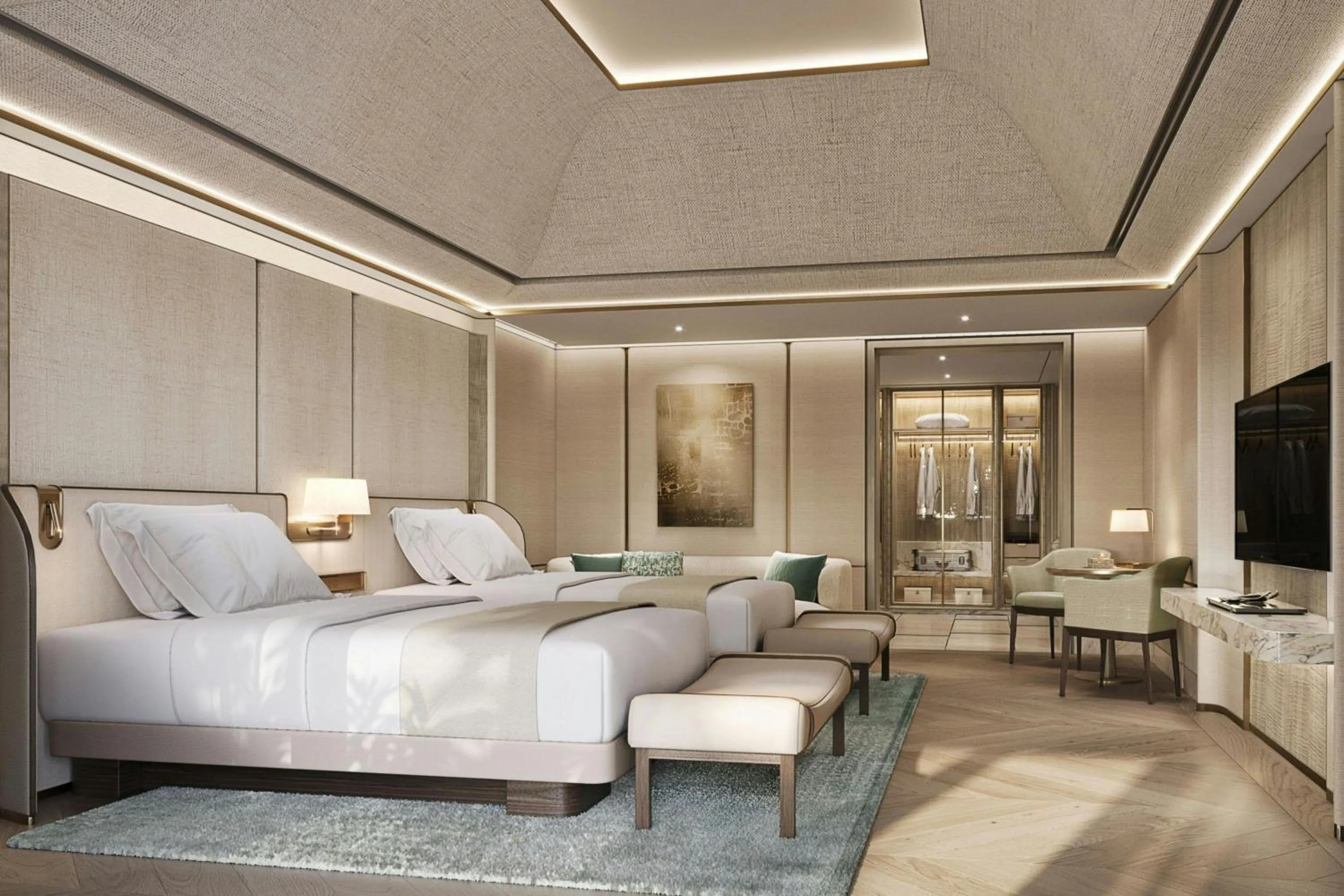 Bedroom in The St. Regis Goa Resort