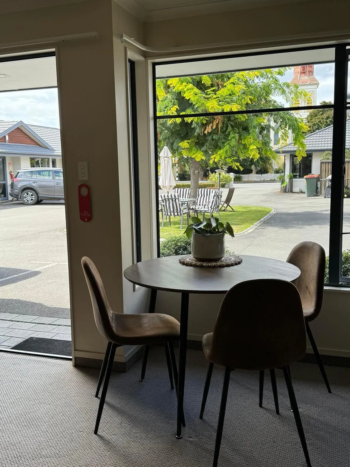 Garden view in Centre Court Motel