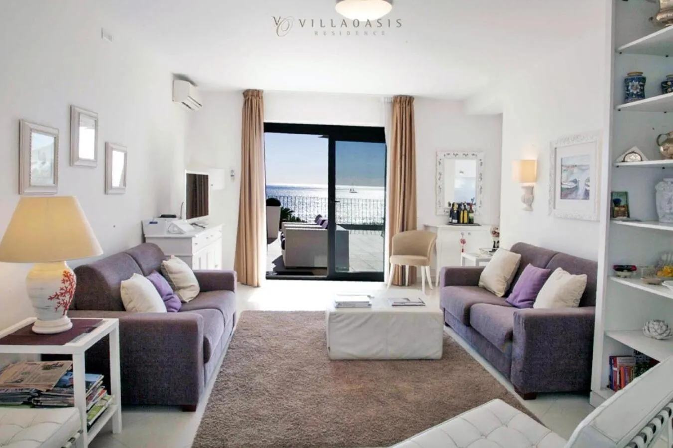 Living room in Taormina Villa Oasis Residence