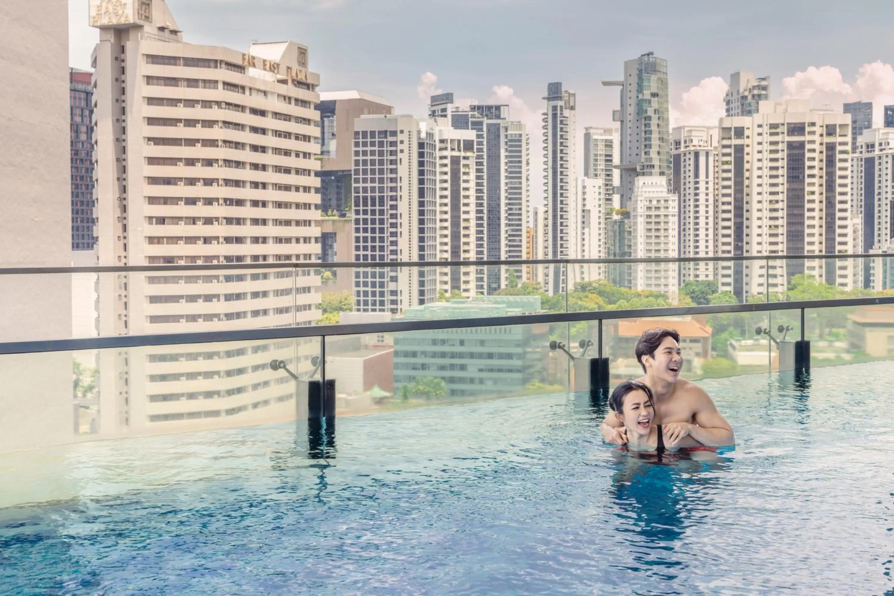 Swimming pool in Quincy Hotel Singapore by Far East Hospitality