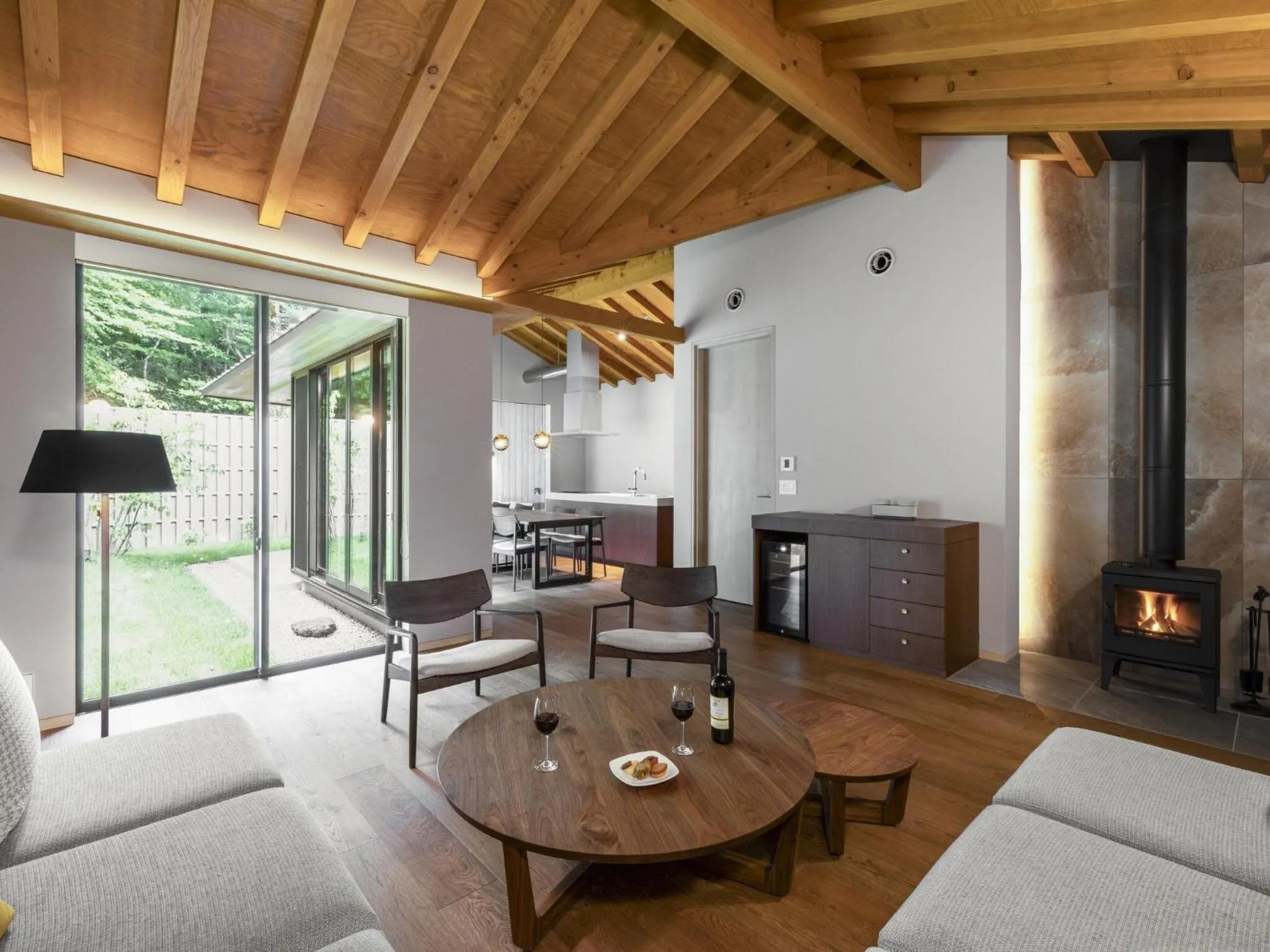 Living room in Hakone Retreat villa 1f