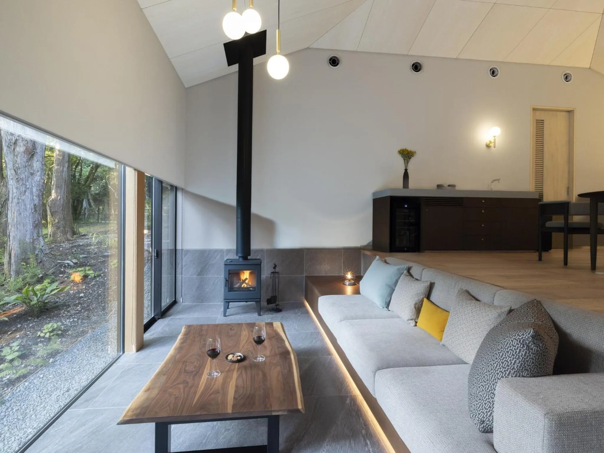 Living room in Hakone Retreat villa 1f