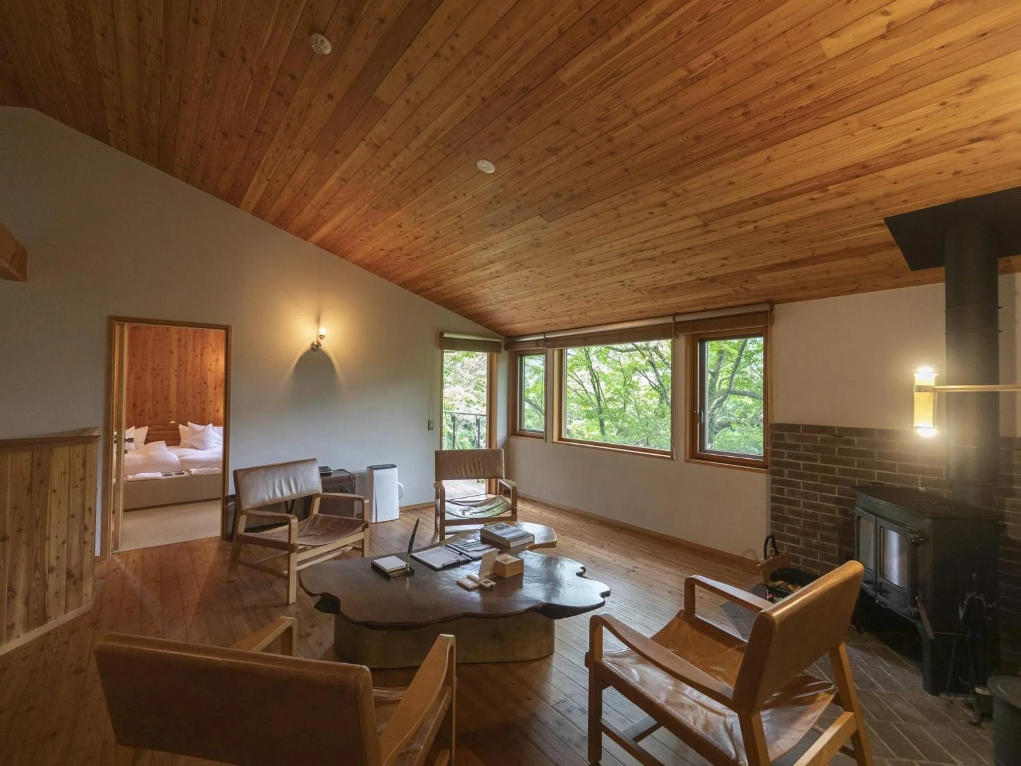 Living room in Hakone Retreat villa 1f