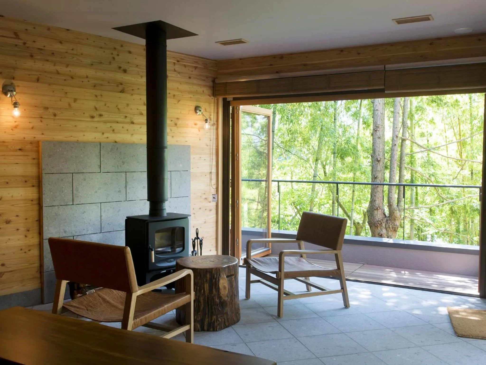 Living room in Hakone Retreat villa 1f
