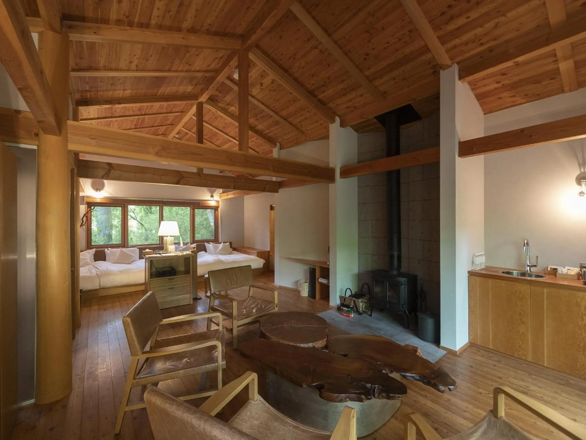 Living room in Hakone Retreat villa 1f