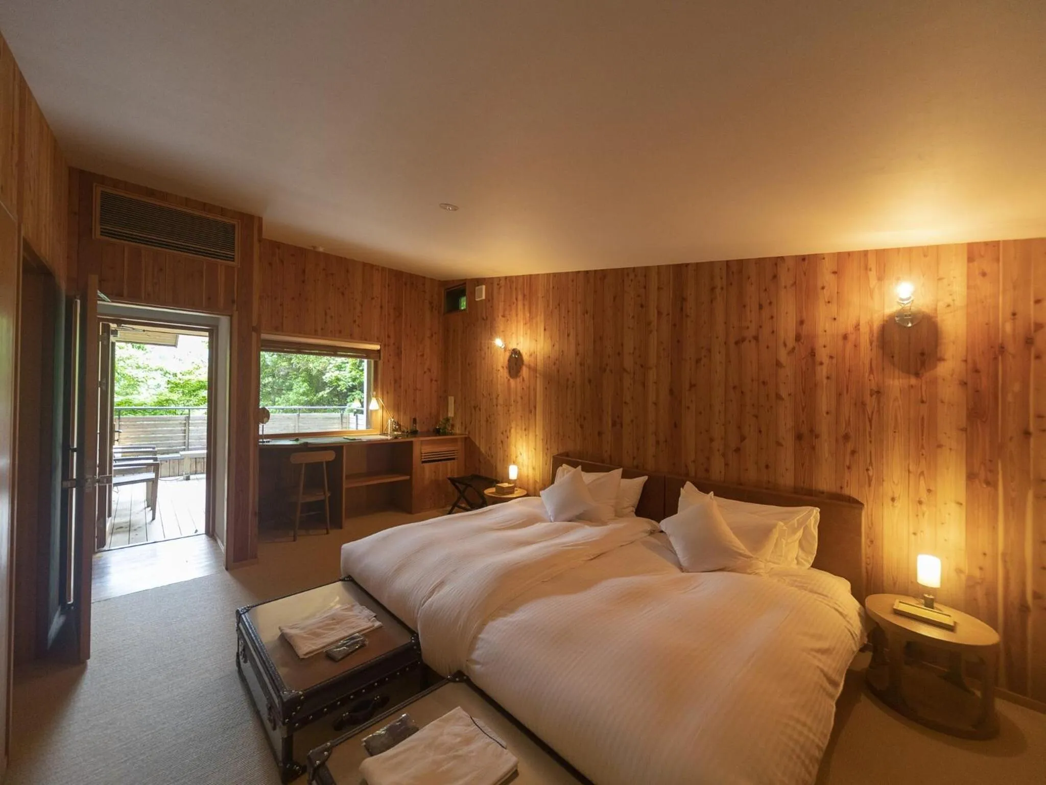 Bedroom, Bed in Hakone Retreat villa 1f