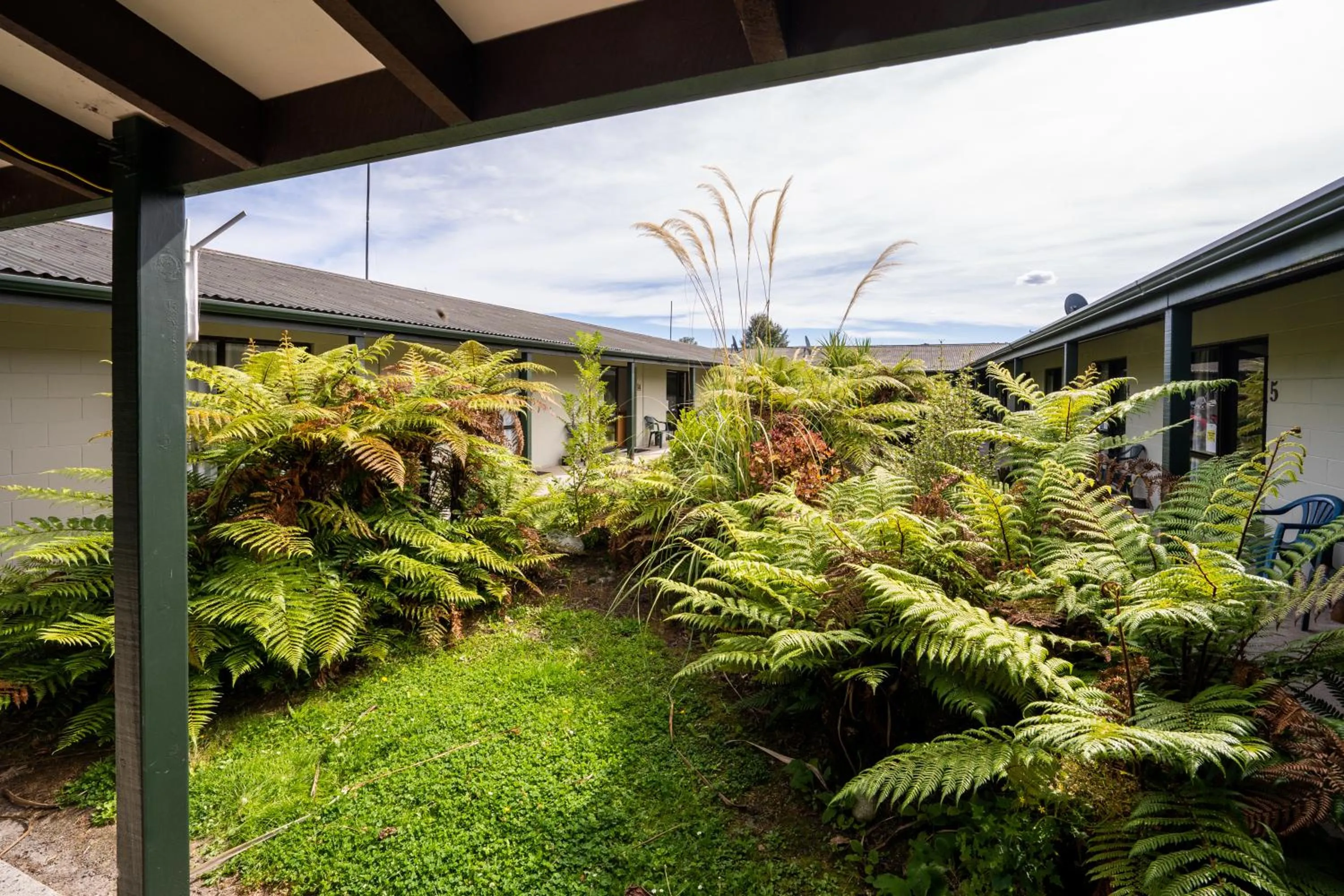 Garden view in Dawsons Hotel