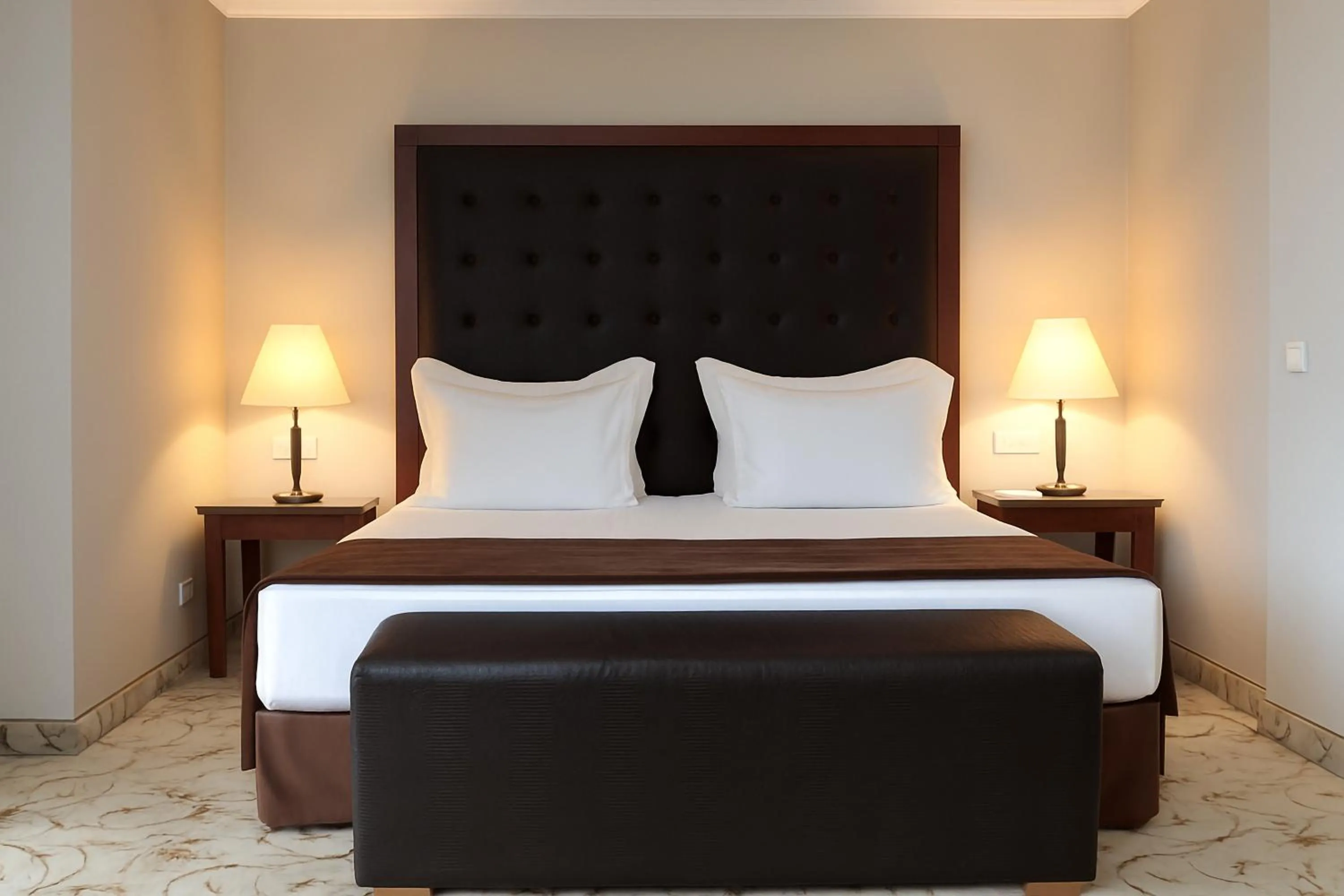 Bed in Maxi Park Hotel & Spa