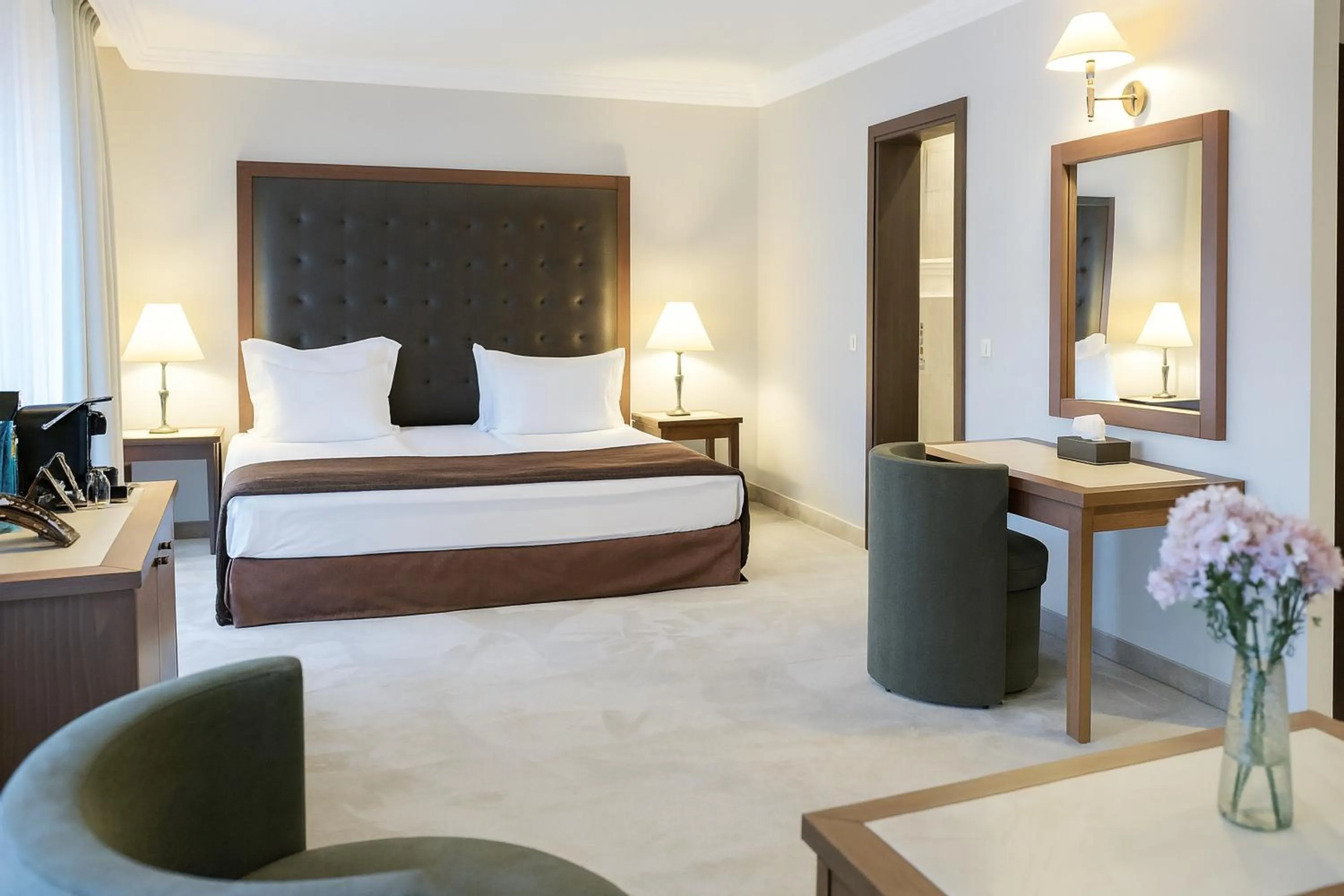 Bed in Maxi Park Hotel & Spa