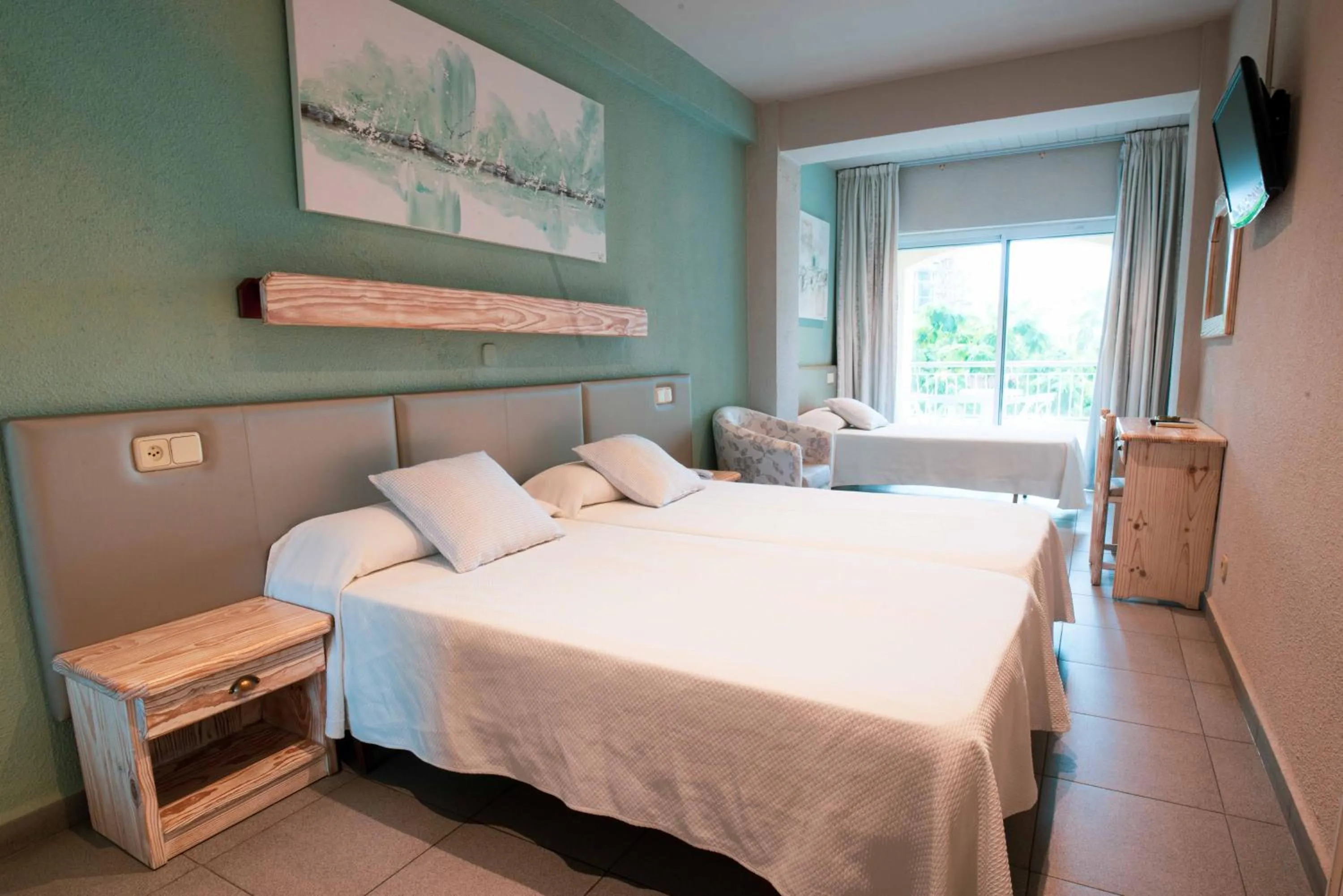 Bed in Hotel S'Agoita