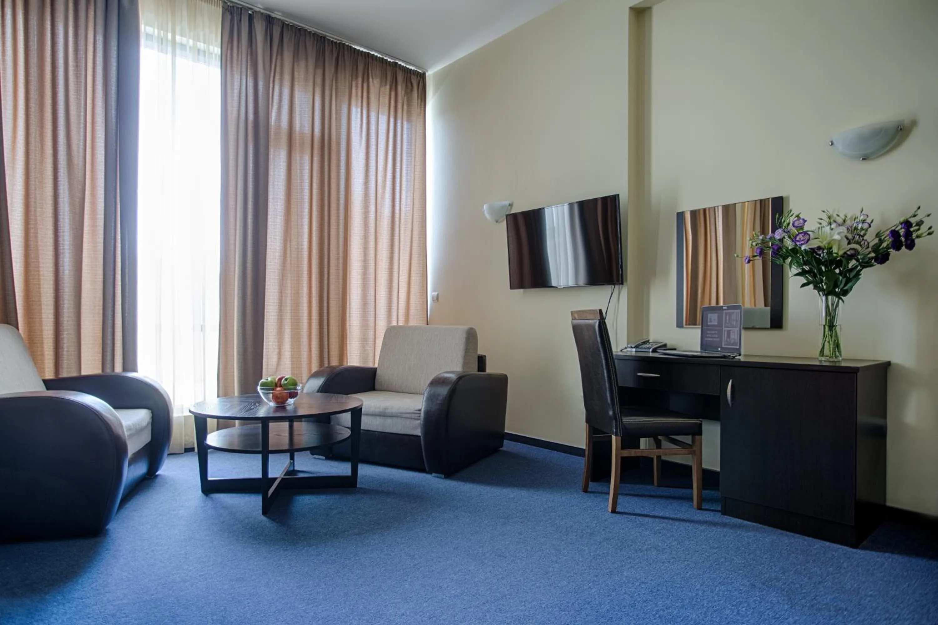 Seating area in Hemus Hotel Sofia