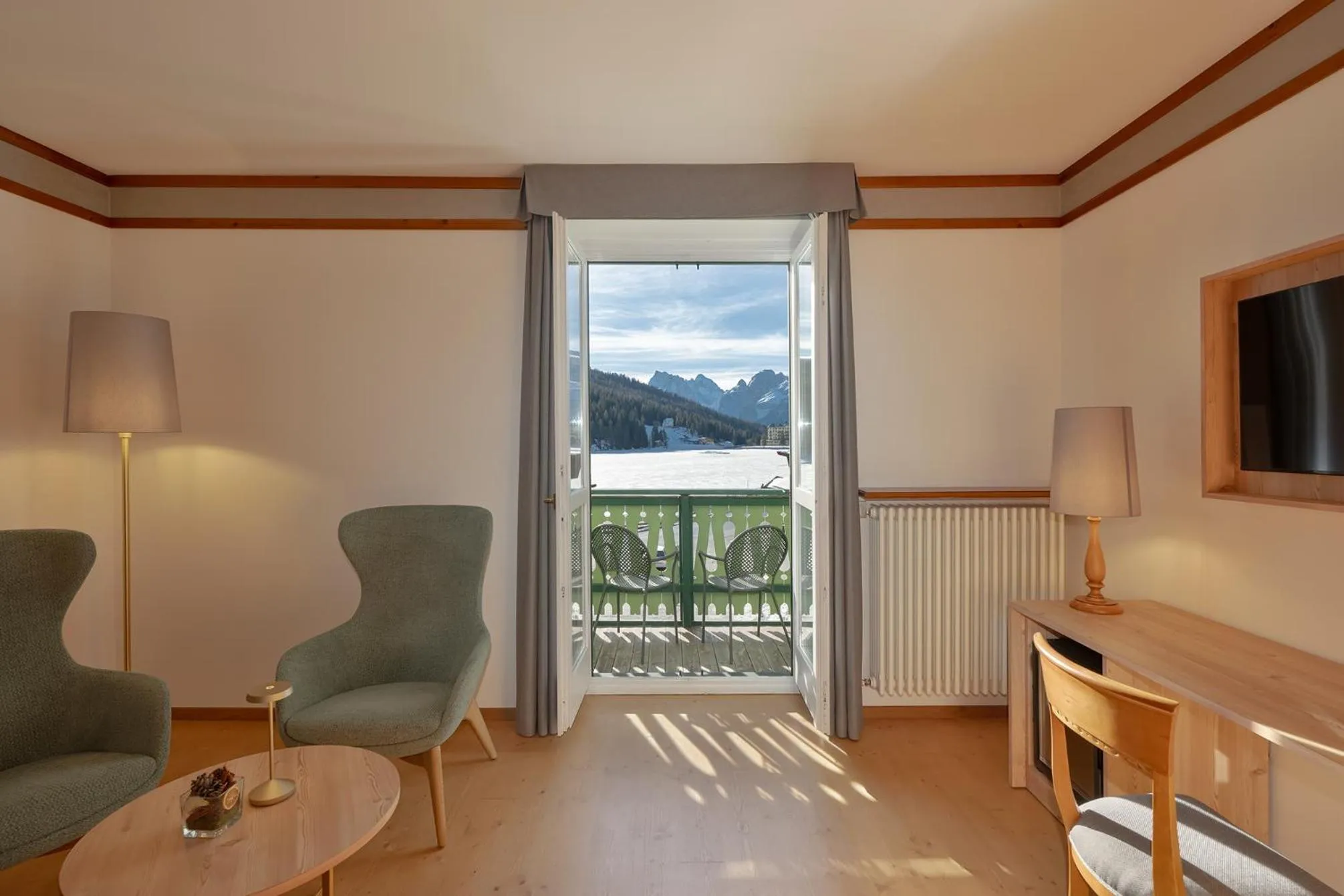 Bedroom in Grand Hotel Misurina