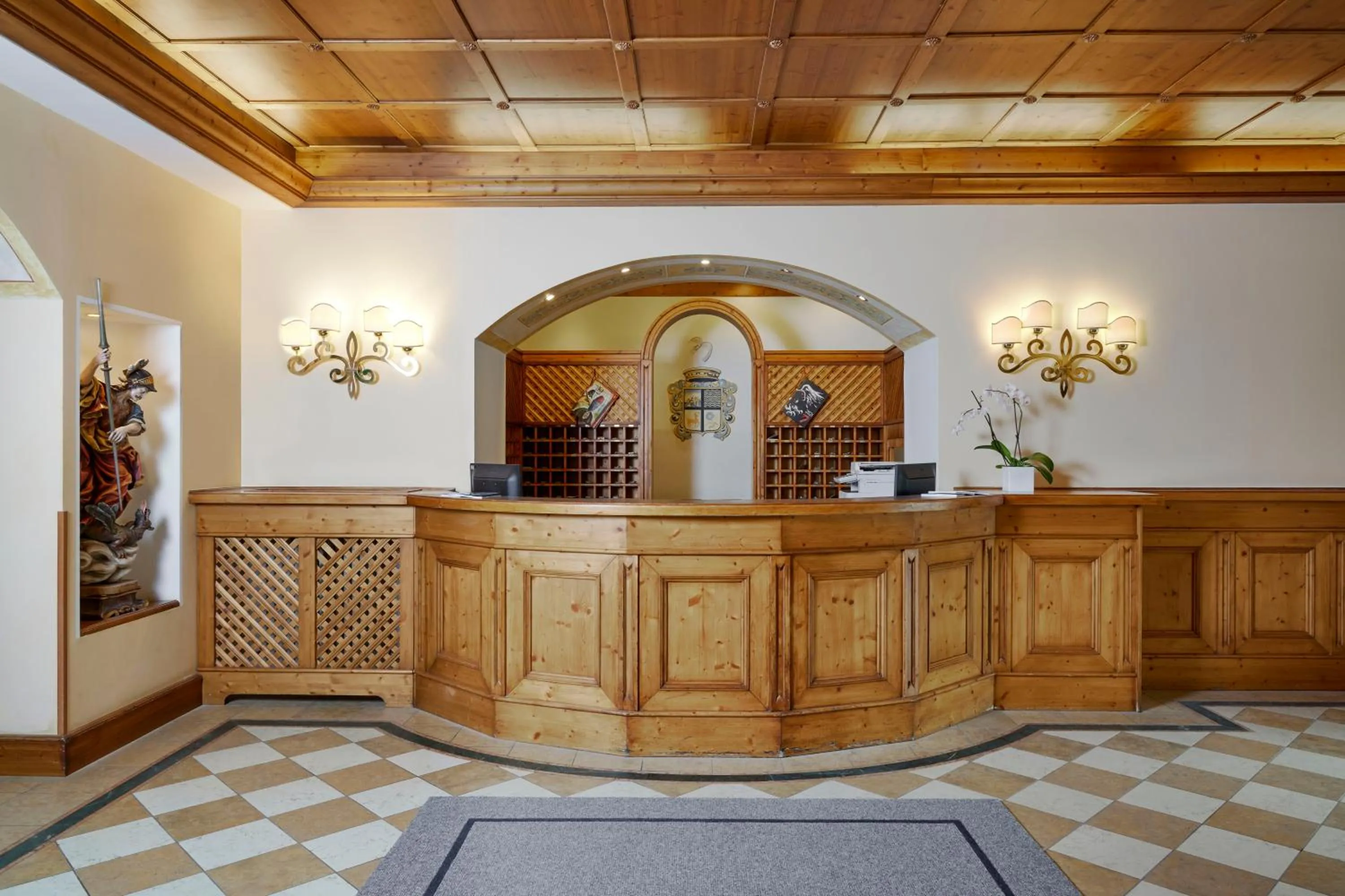 Lobby or reception in Grand Hotel Misurina