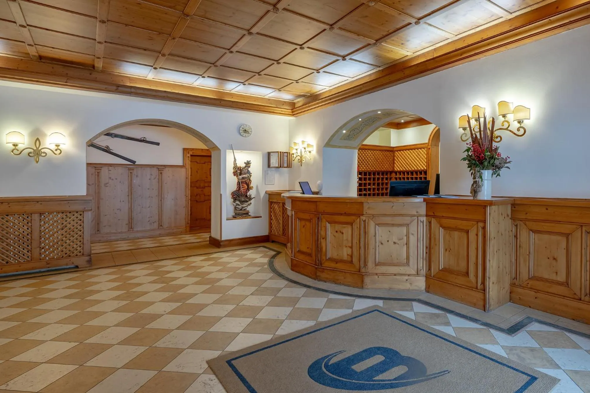 Lobby or reception in Grand Hotel Misurina