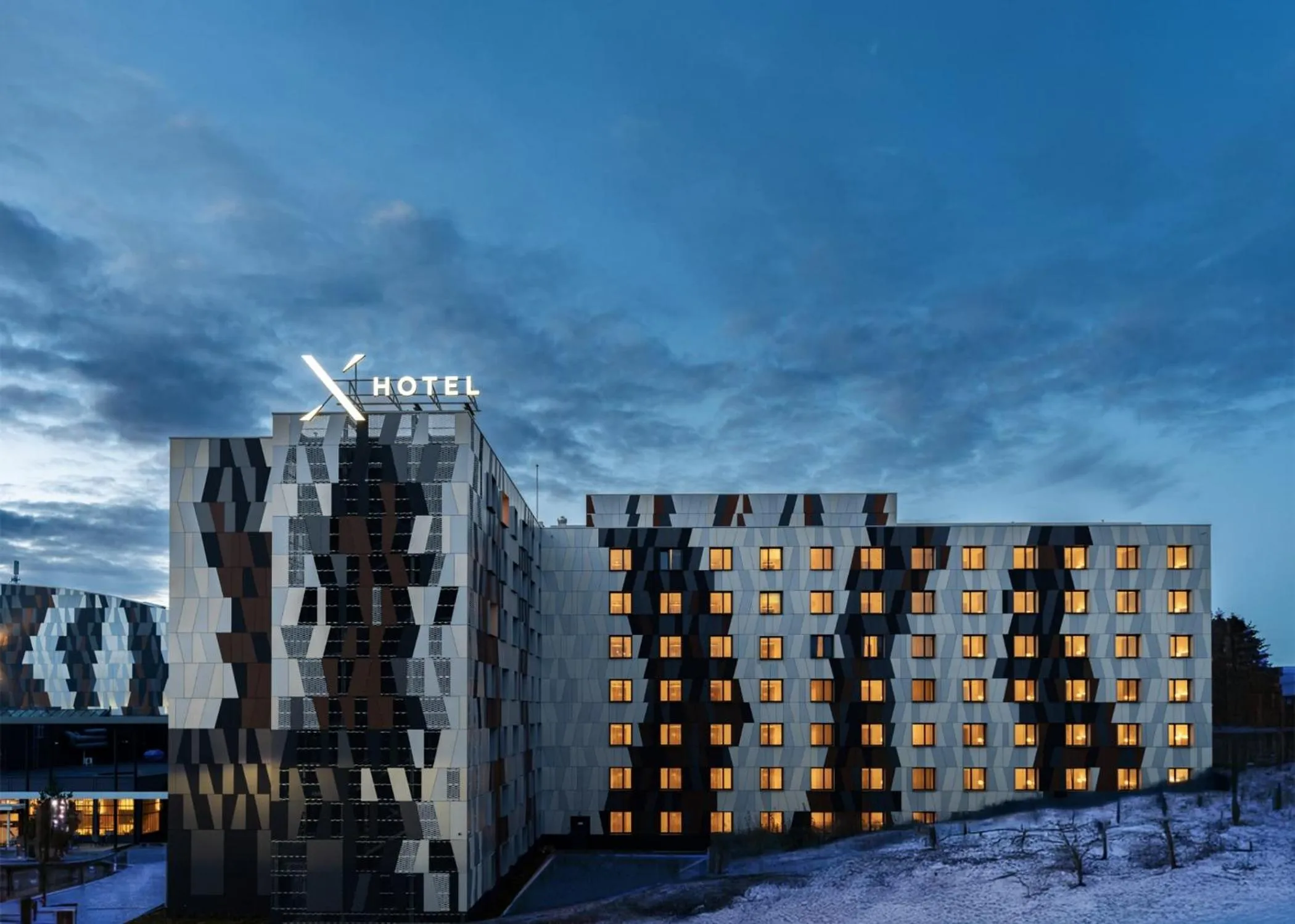 Property building in X Hotel