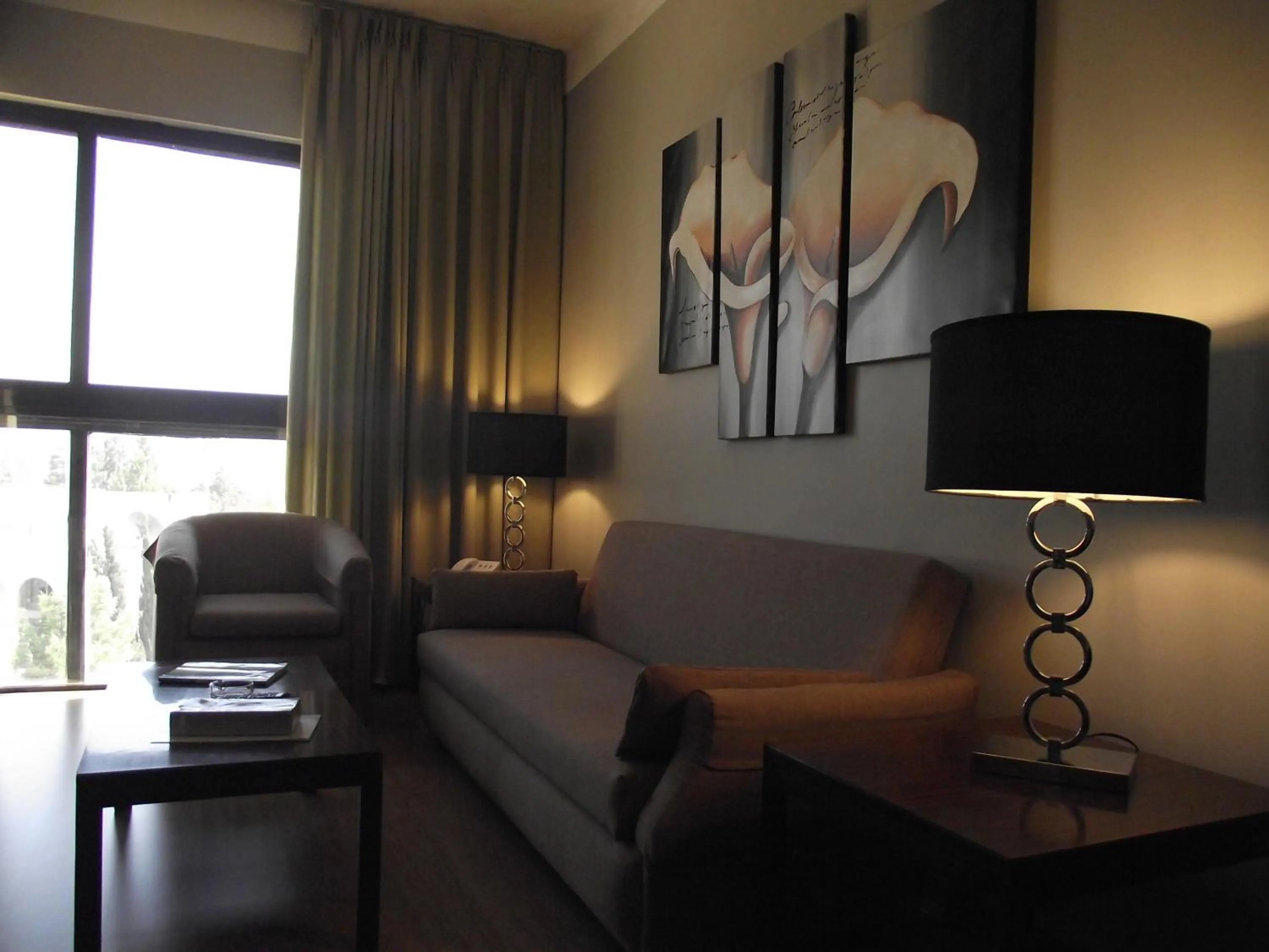 Living room in Crystal Suites