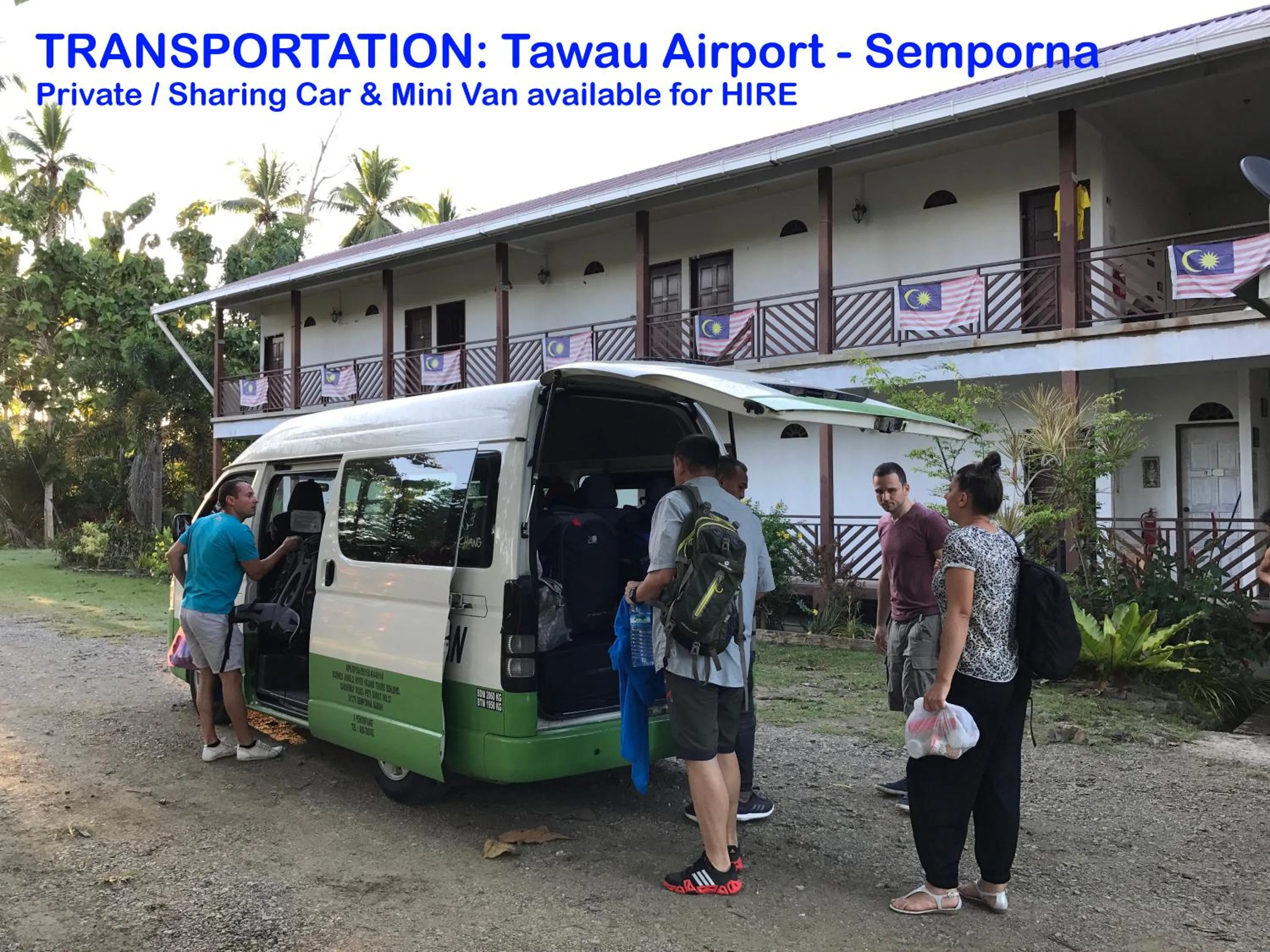 group of guests in RTMS Guesthouse Semporna