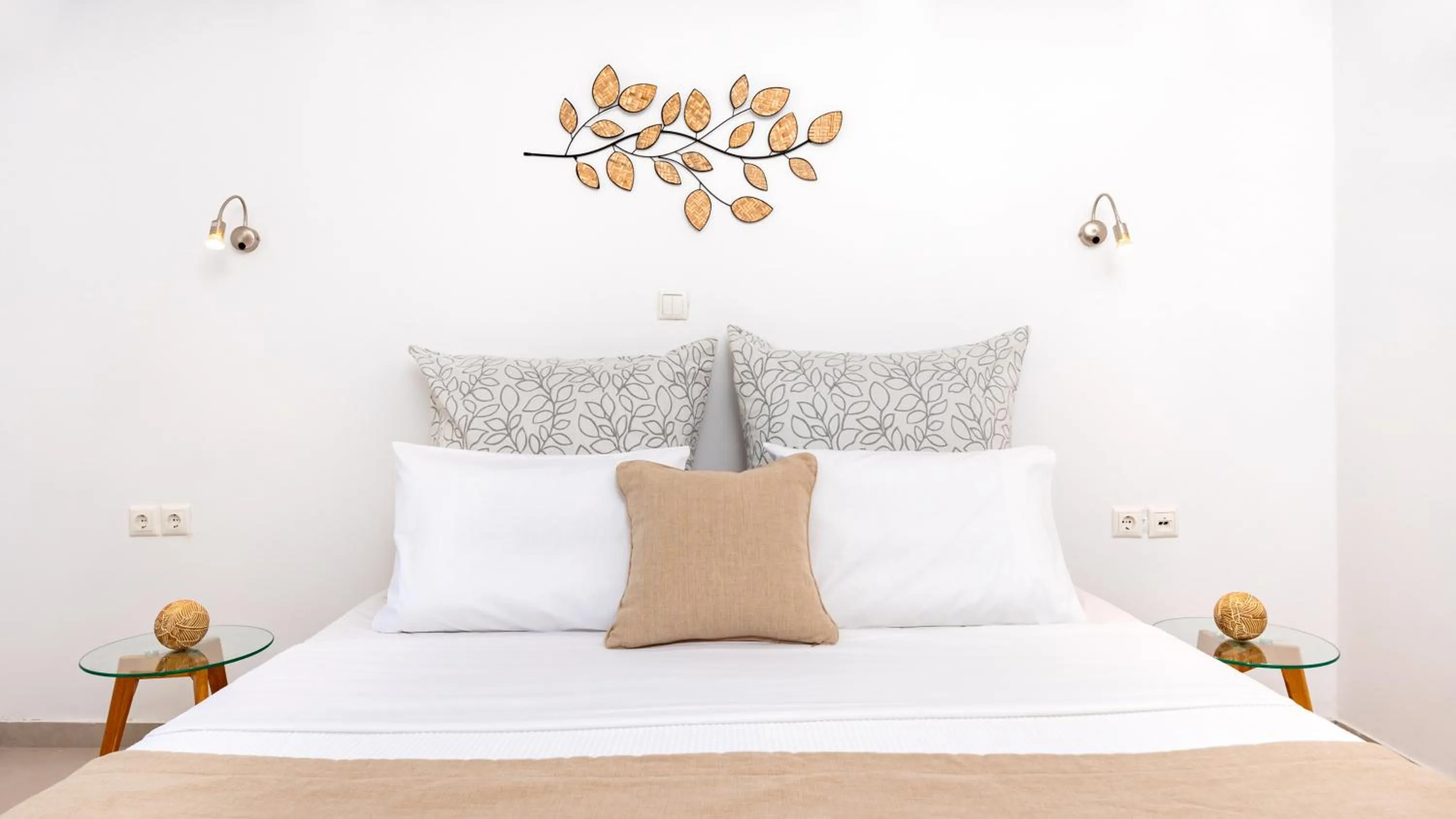 Bed in Kalisperis Hotel