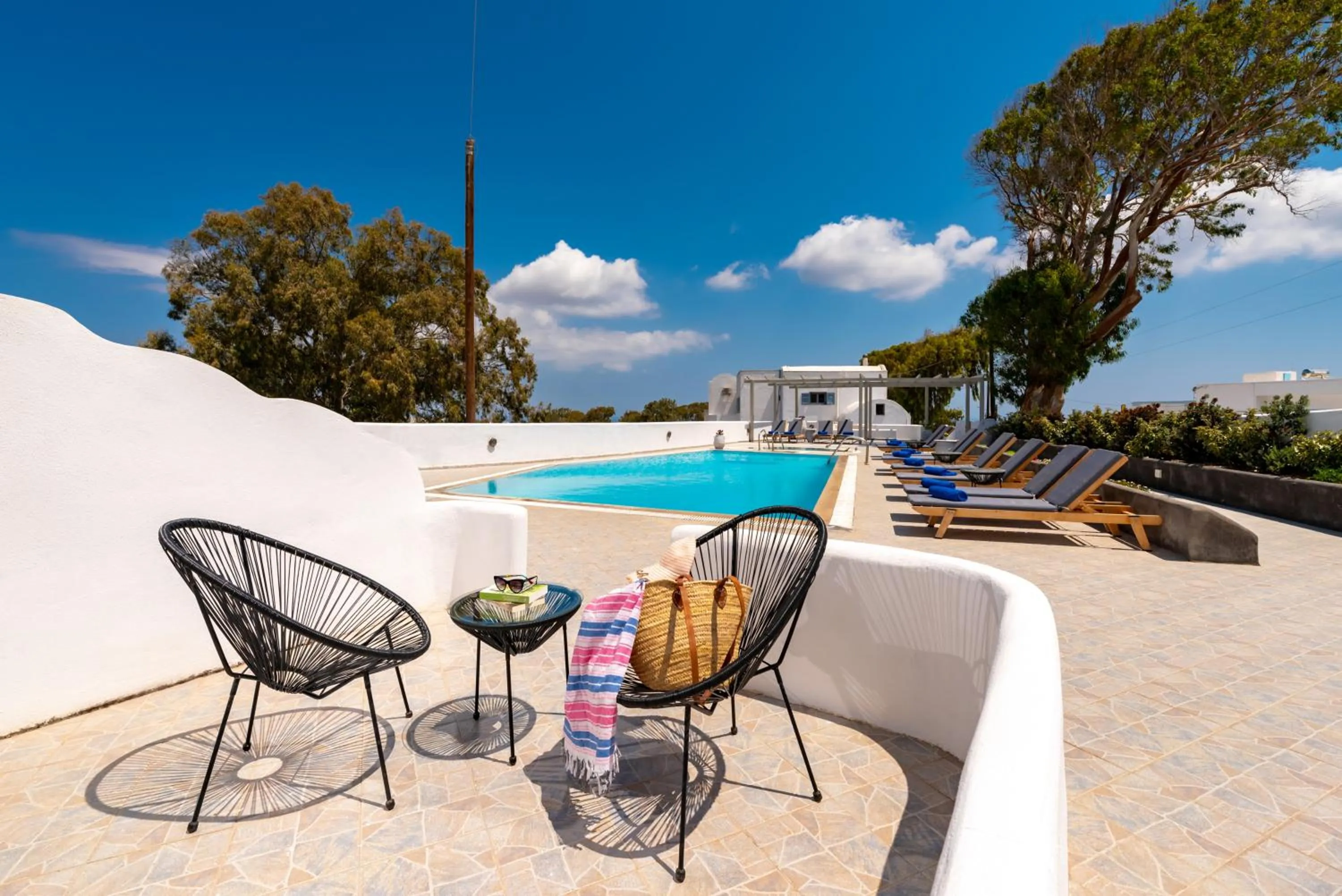 Pool view in Kalisperis Hotel