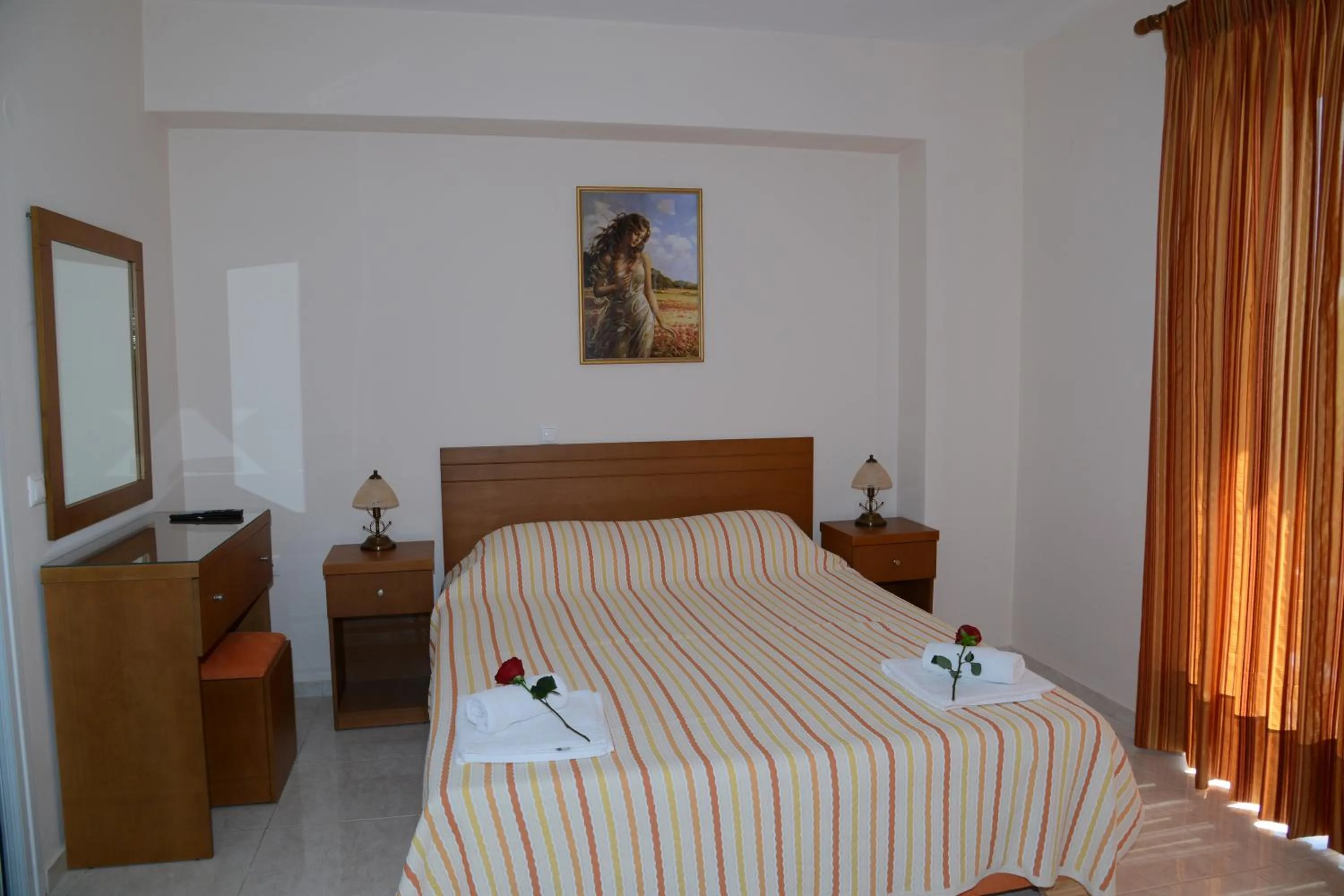Spring, Bed in Maria's Filoxenia Suites