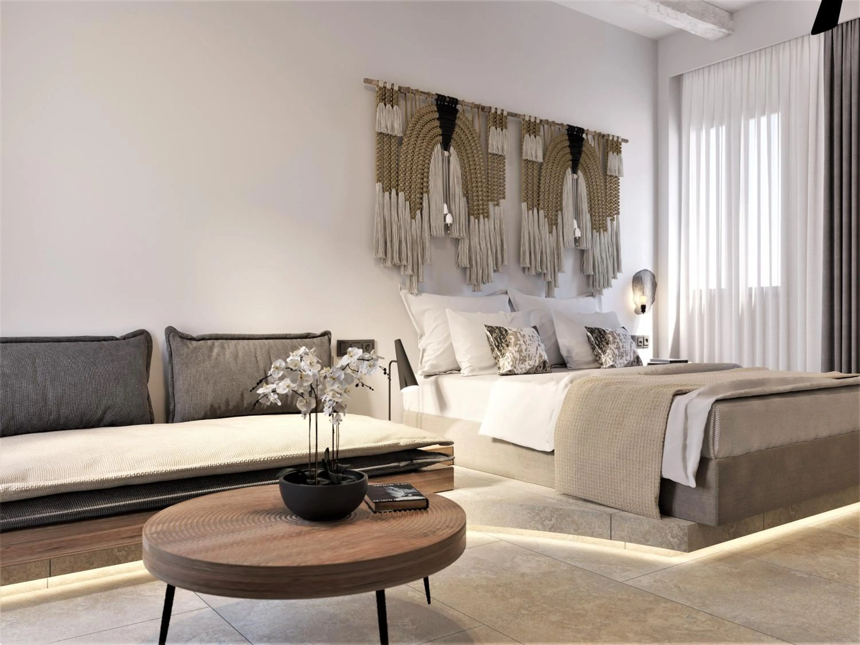 Bed in F Fine Suites - Adults Only