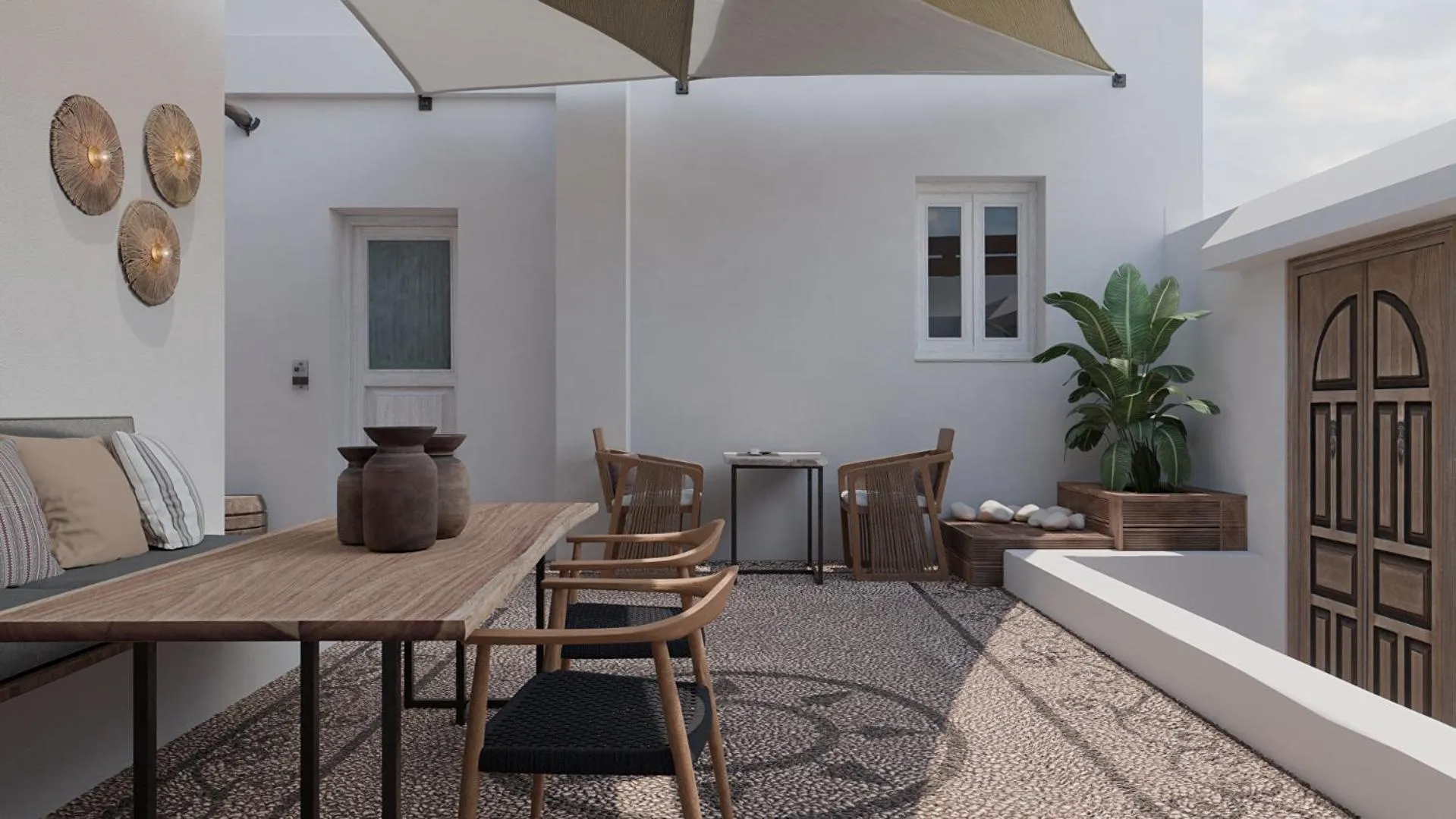 Patio in F Fine Suites - Adults Only