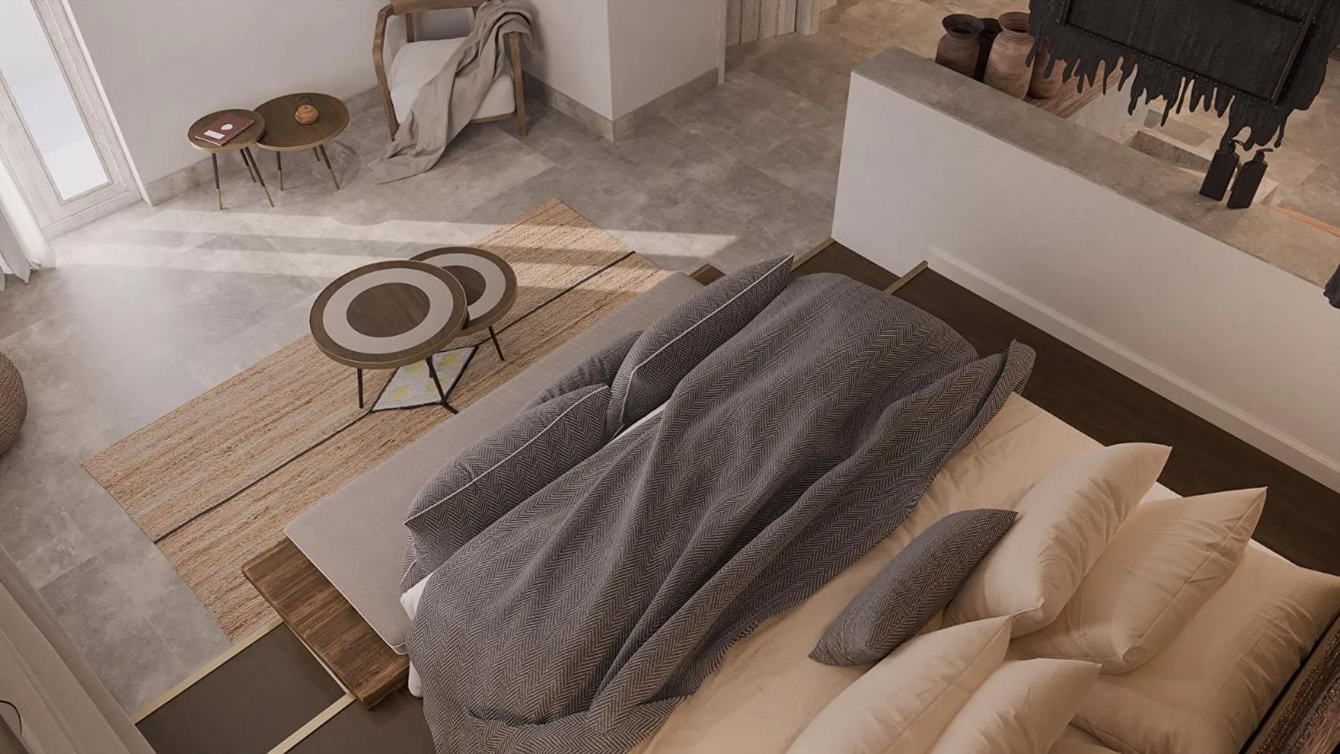 Bed in F Fine Suites - Adults Only