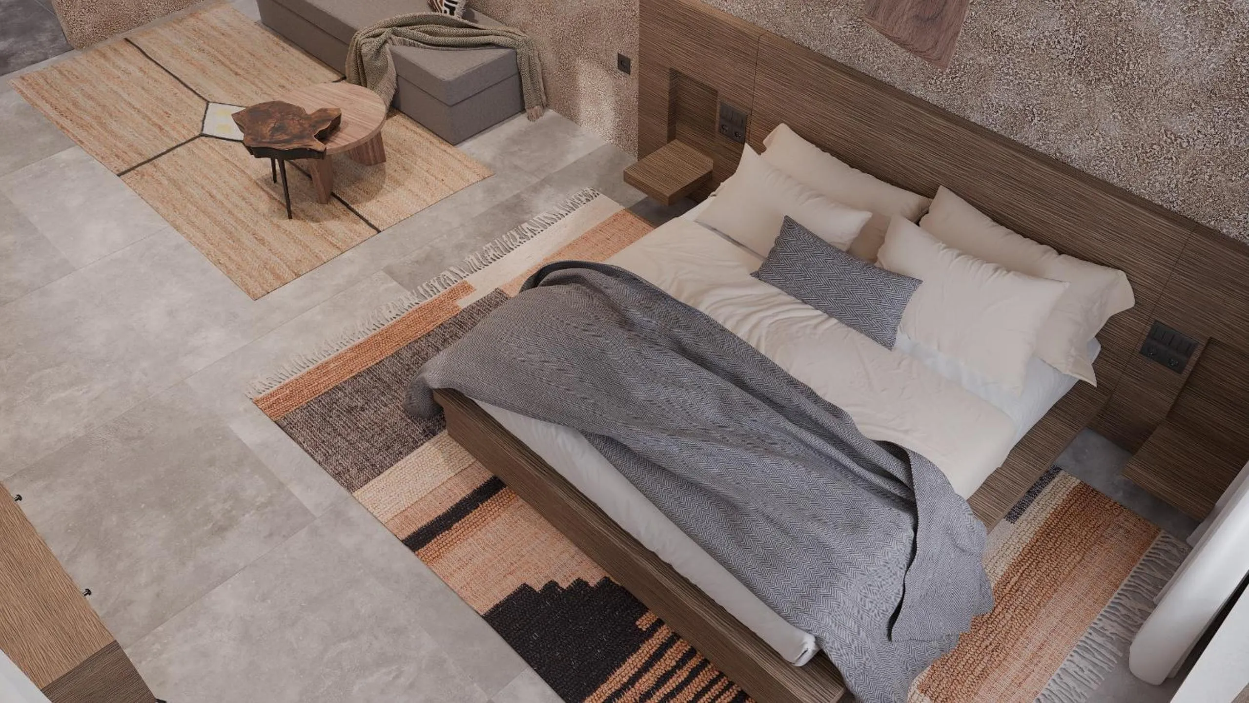 Bed in F Fine Suites - Adults Only