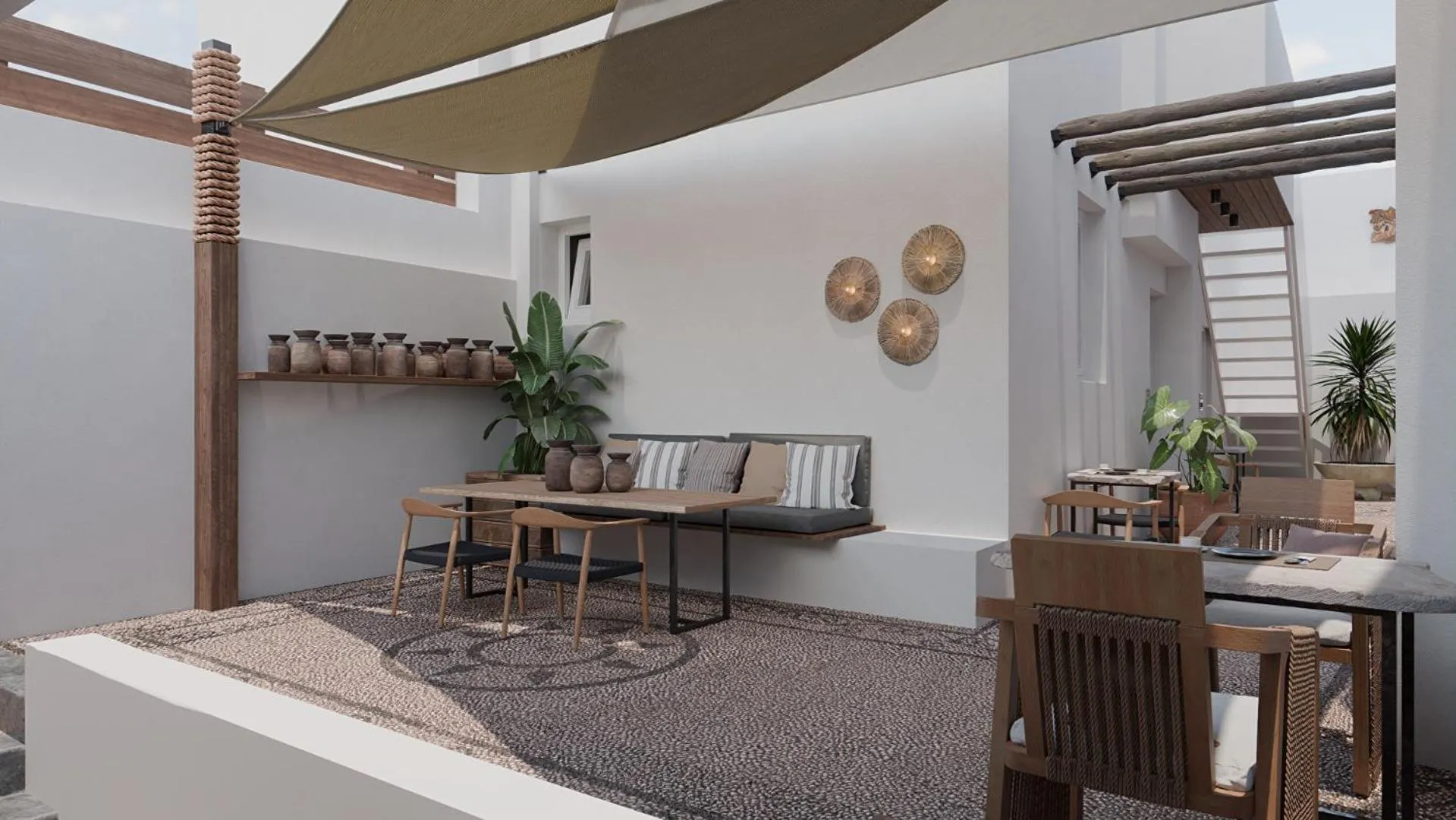 Patio in F Fine Suites - Adults Only