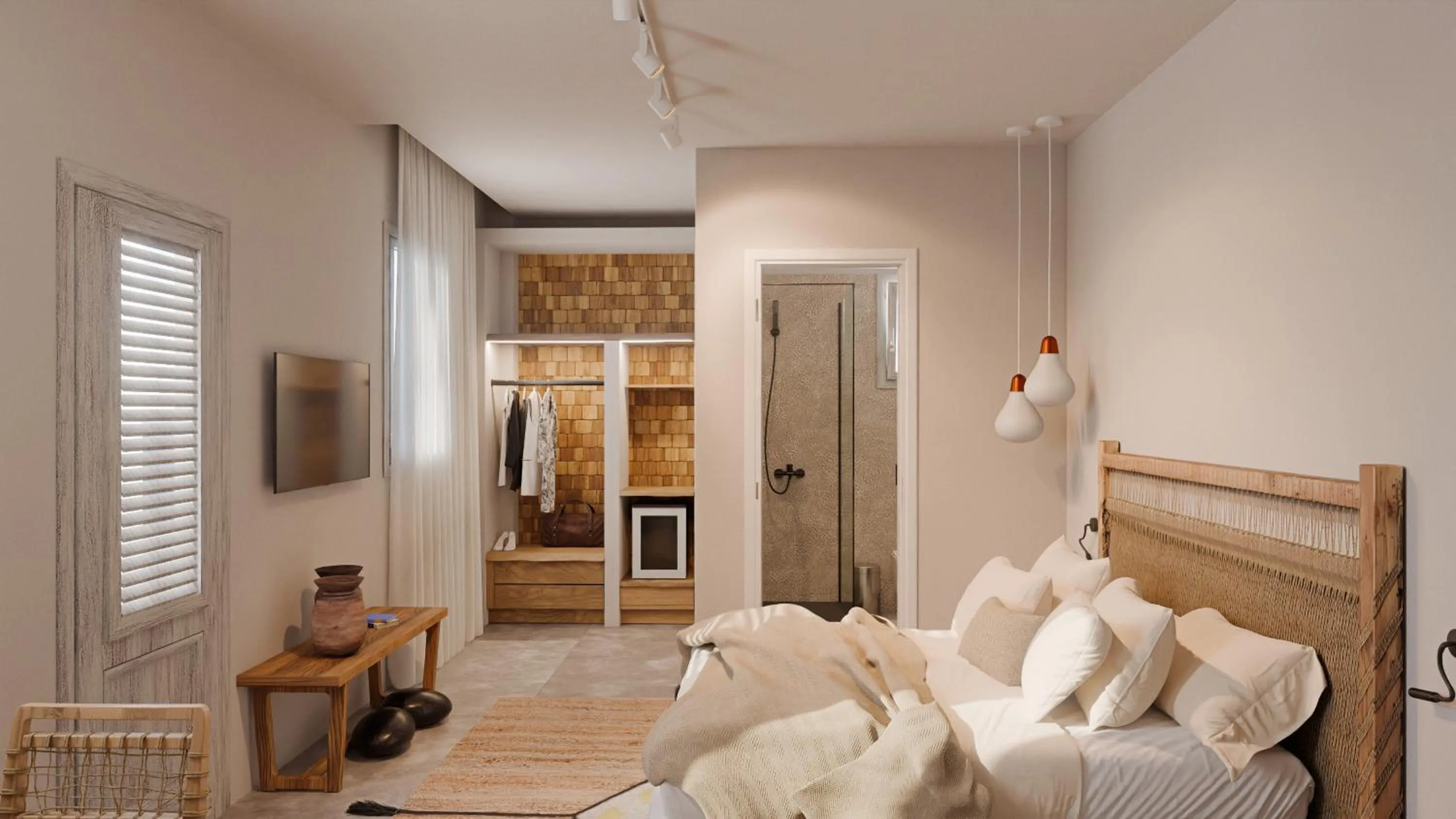 Photo of the whole room, Bed in F Fine Suites - Adults Only