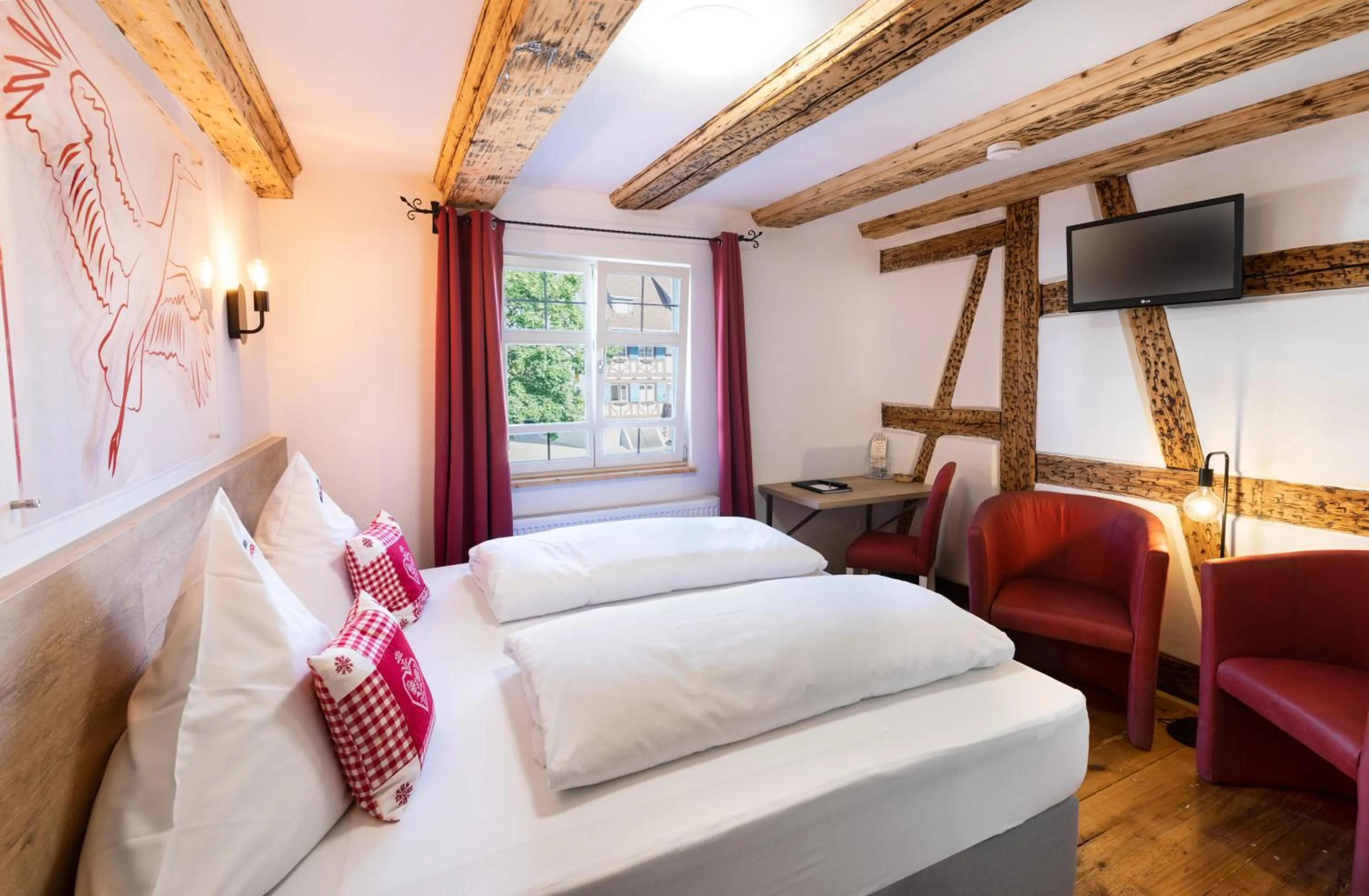 Bedroom, Bed in Bodensee Hotel Storchen