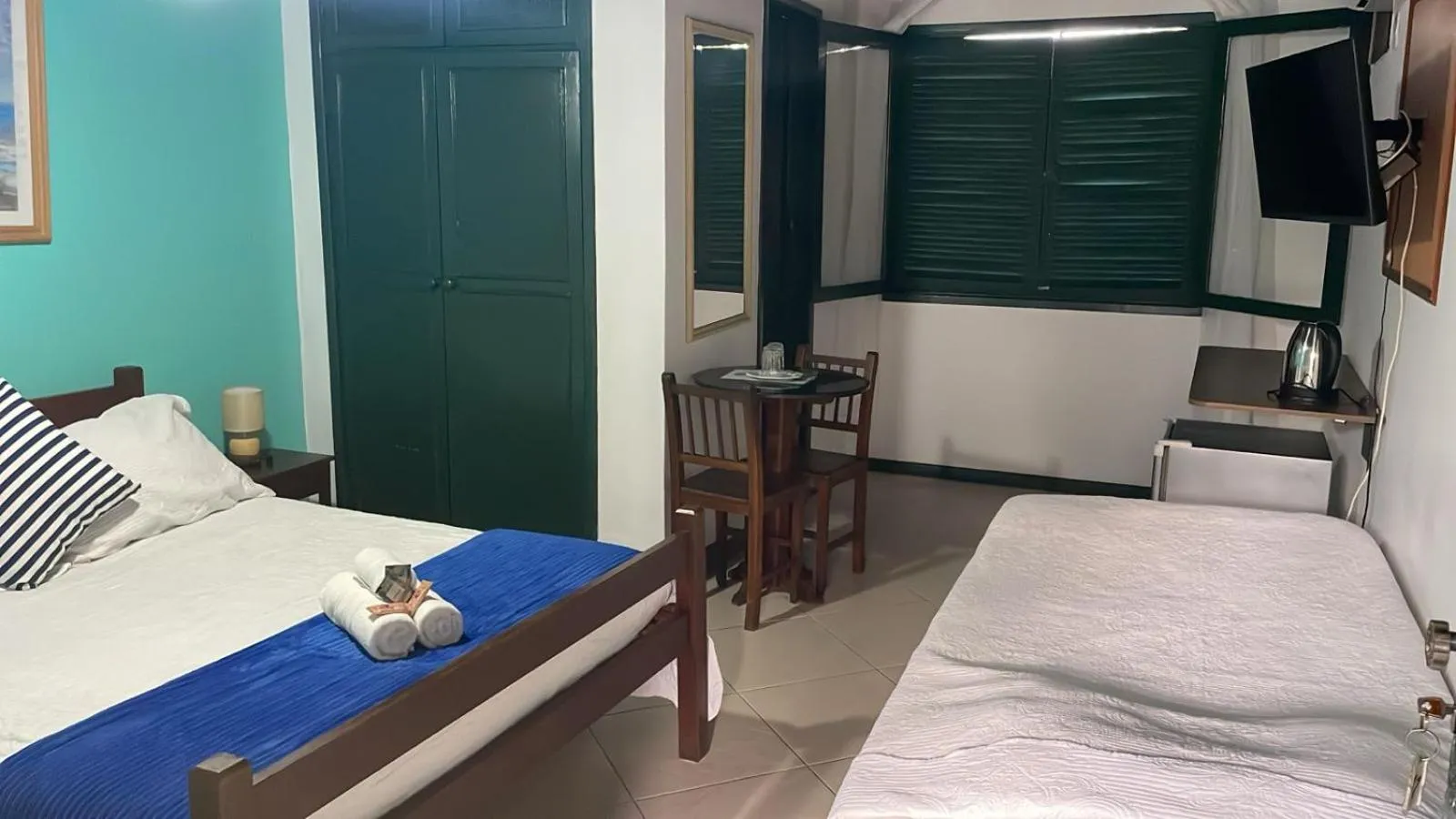 Bed in Pousada Saint Germain