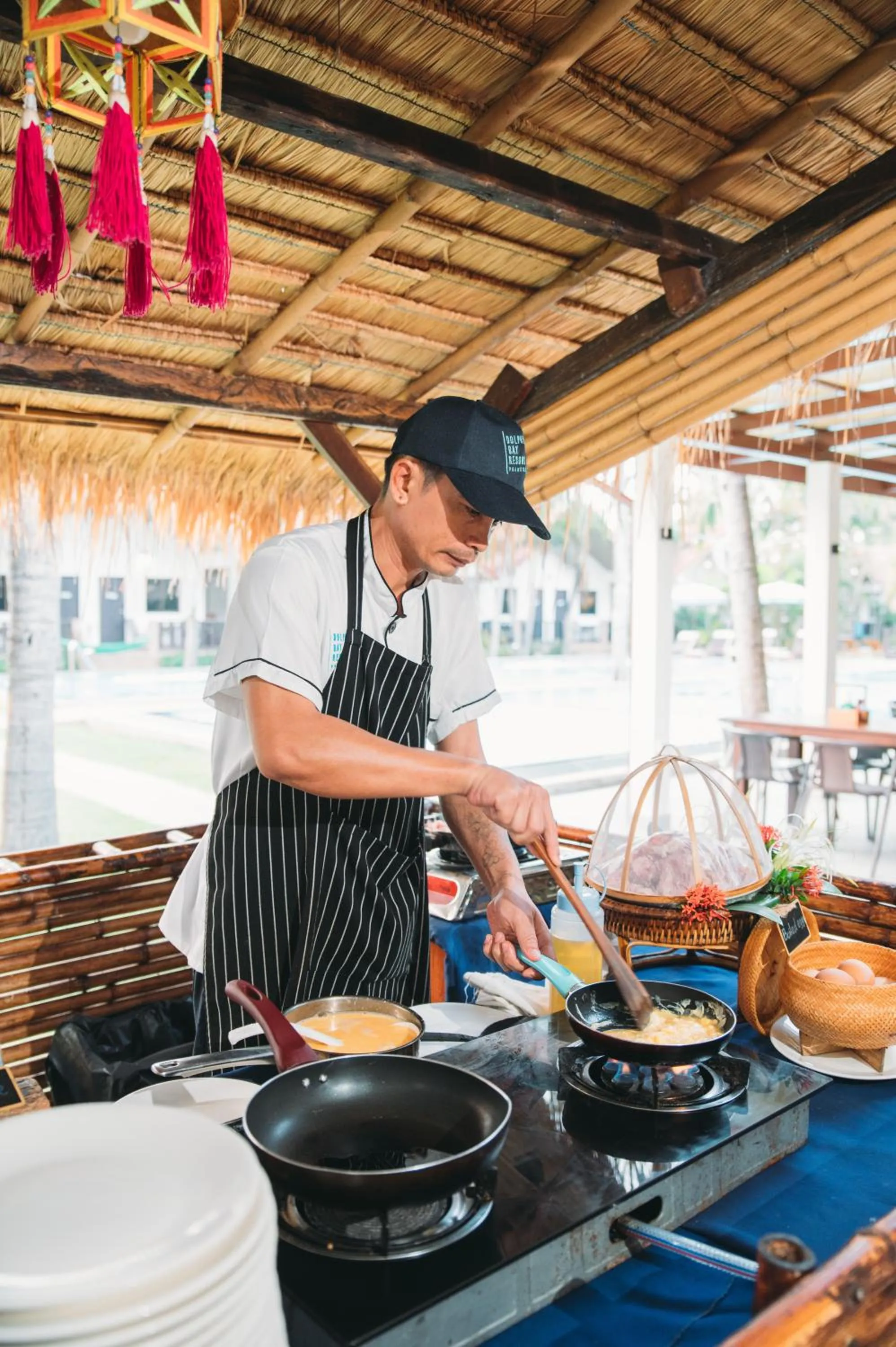 Breakfast in Dolphin Bay Beach Resort