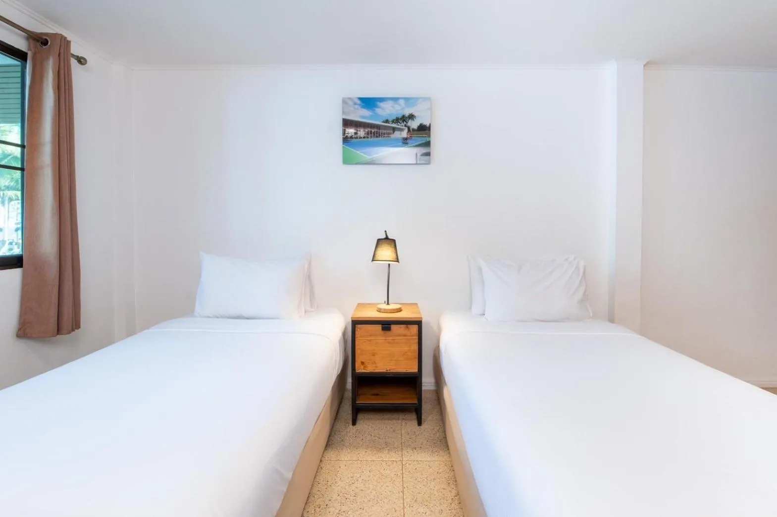 Bed in Dolphin Bay Beach Resort