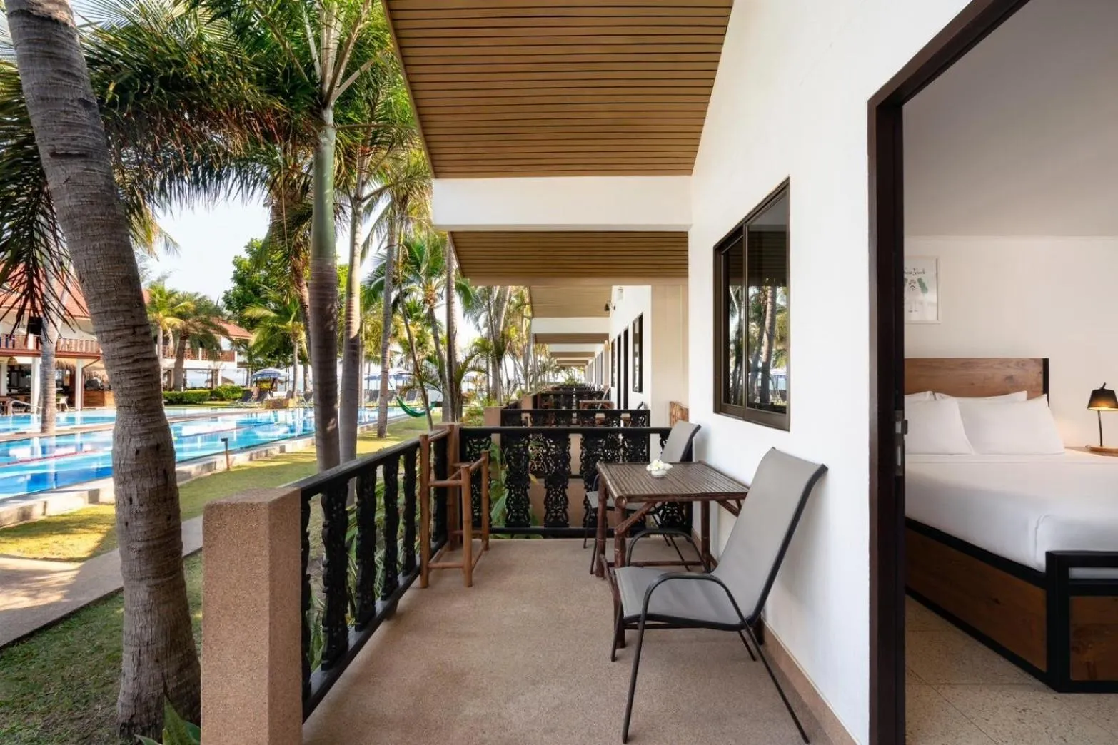 Balcony/Terrace in Dolphin Bay Beach Resort