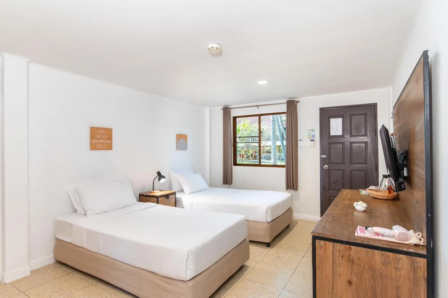 Bed in Dolphin Bay Beach Resort