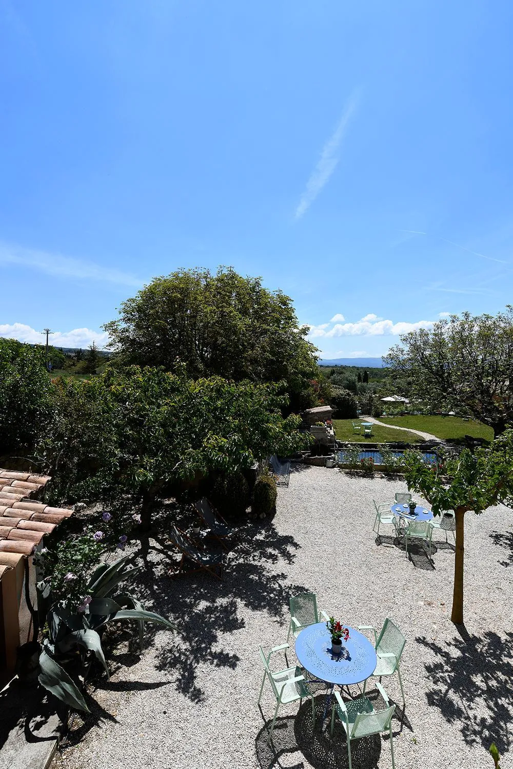 Garden view in Mas des Olives