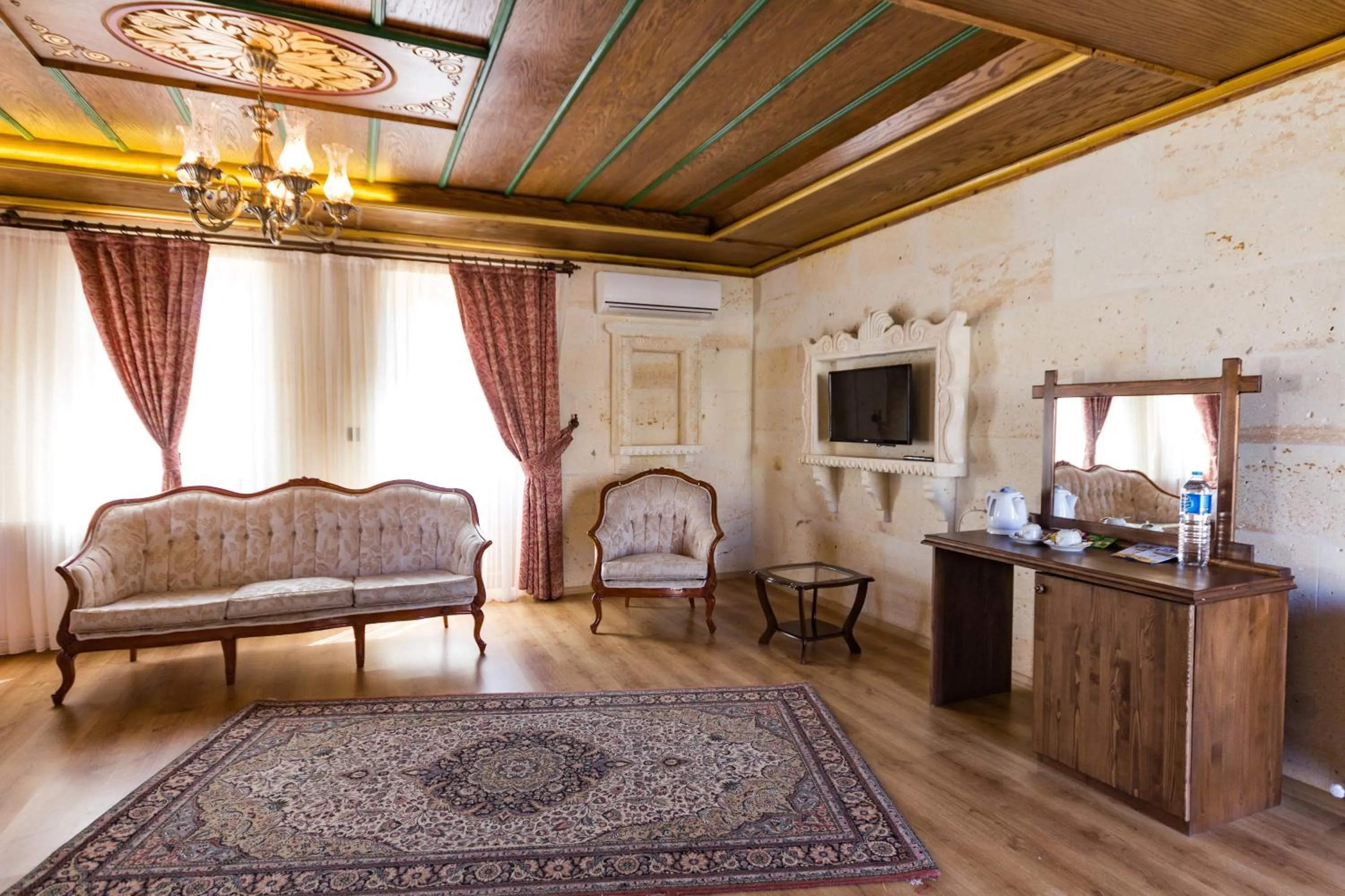 Seating area in Cappadocia Empire Cave Hotel