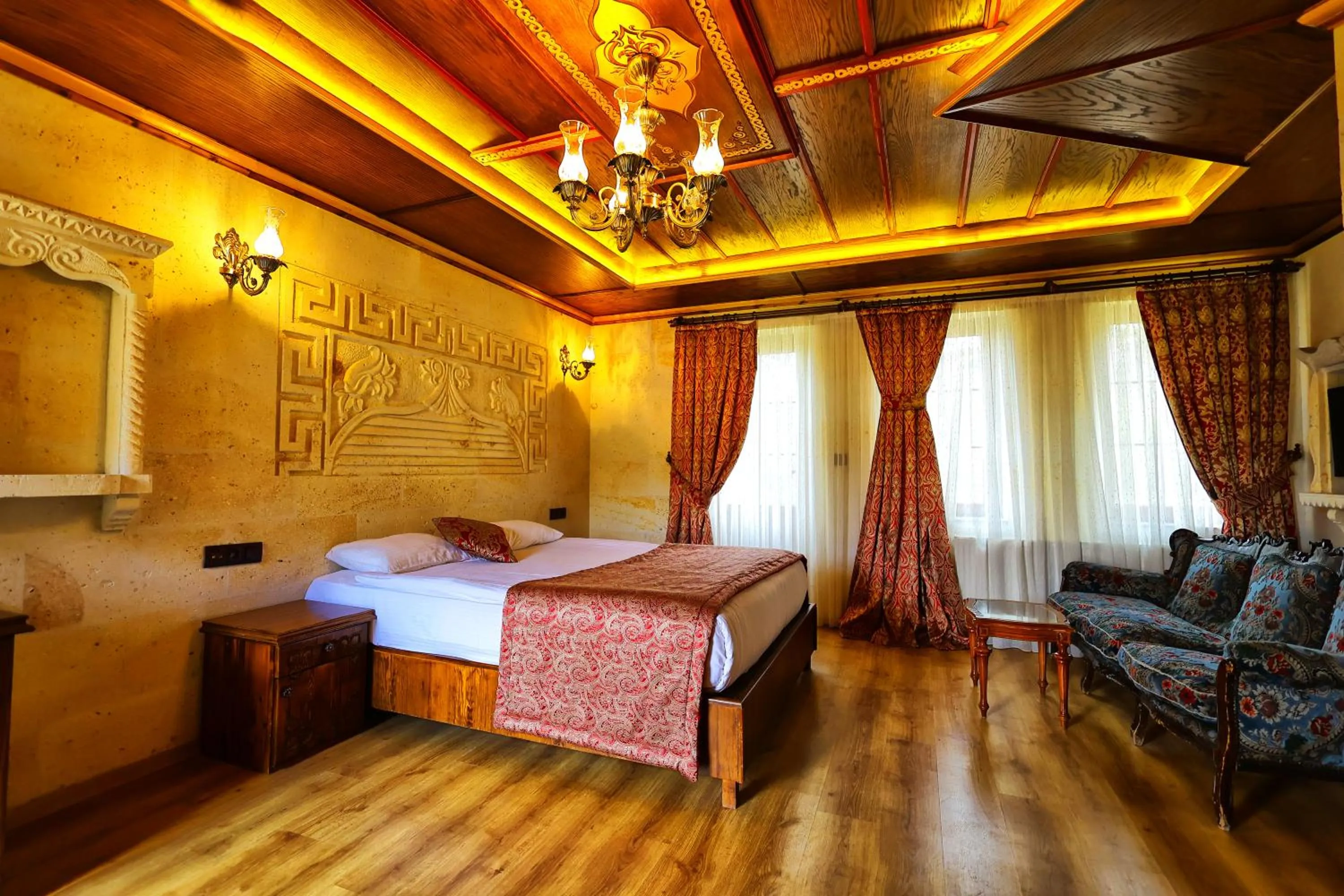 Bed in Cappadocia Empire Cave Hotel