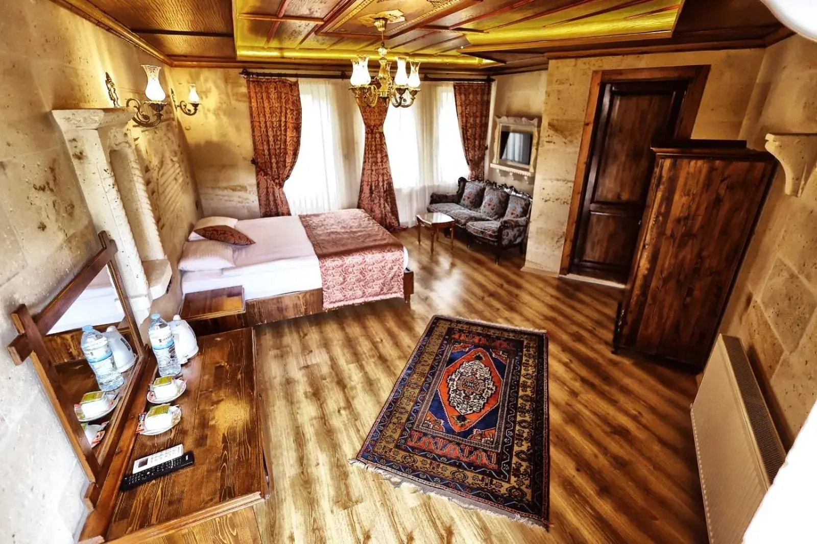 Queen Room with Balcony in Cappadocia Empire Cave Hotel Queen Room with Balcony in Cappadocia Empire Cave Hotel