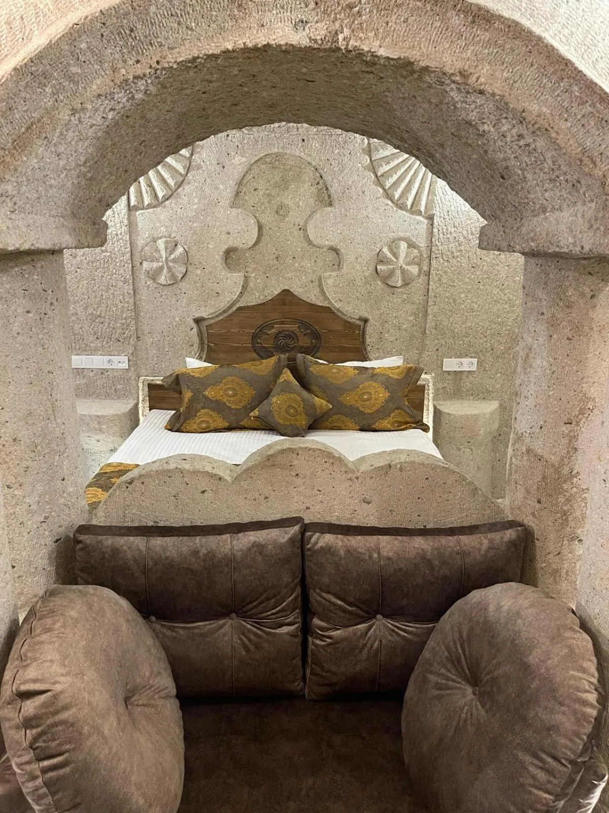 Bed in Cappadocia Empire Cave Hotel