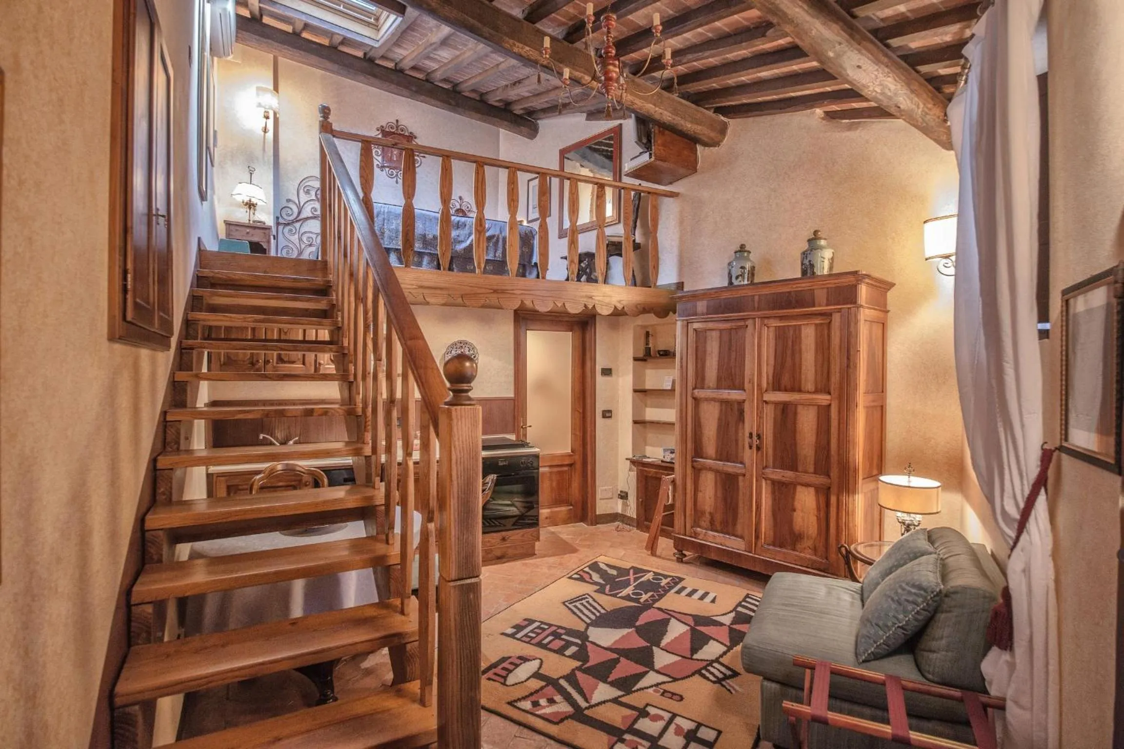 Living room in Castelletto di Montebenichi