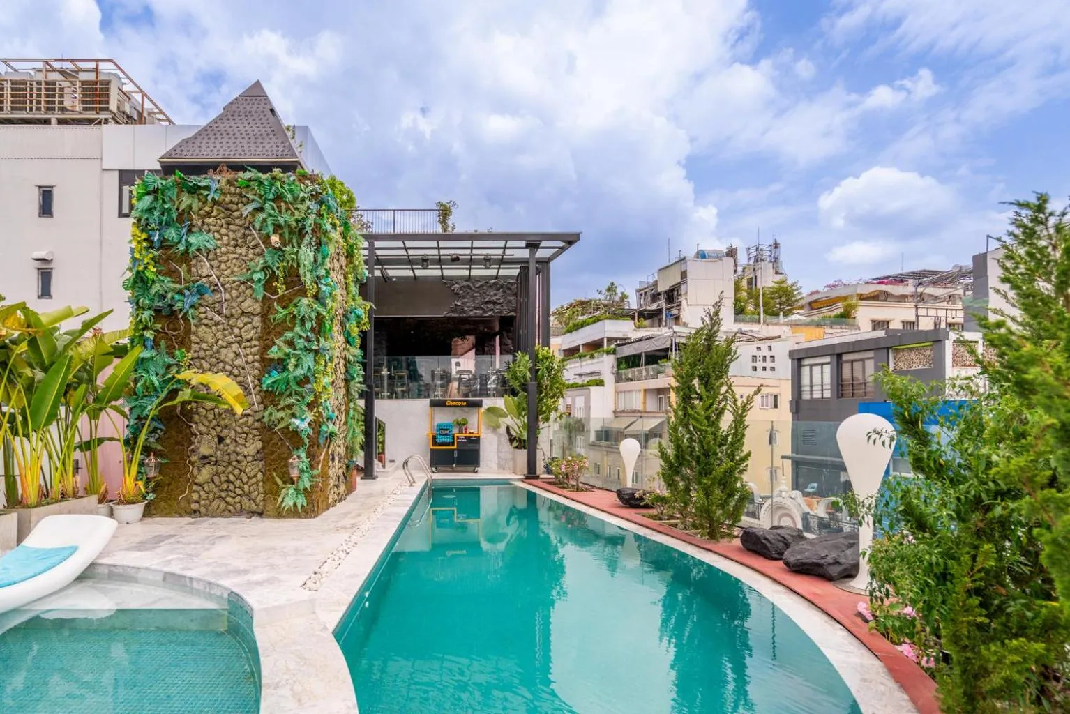 Swimming pool in A&EM Saigon Hotel