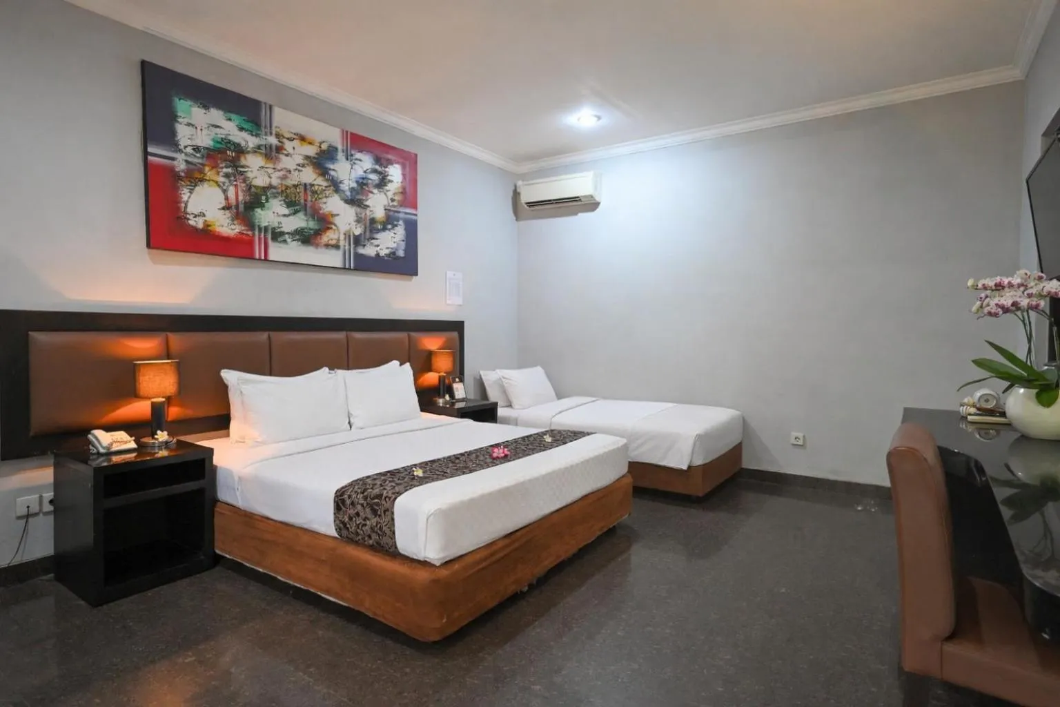 Bedroom, Bed in The Taman Ayu Seminyak 10 Minute walking to the BEACH