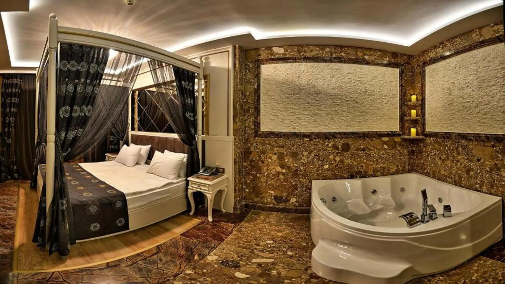 Bed in Samir Deluxe Hotel