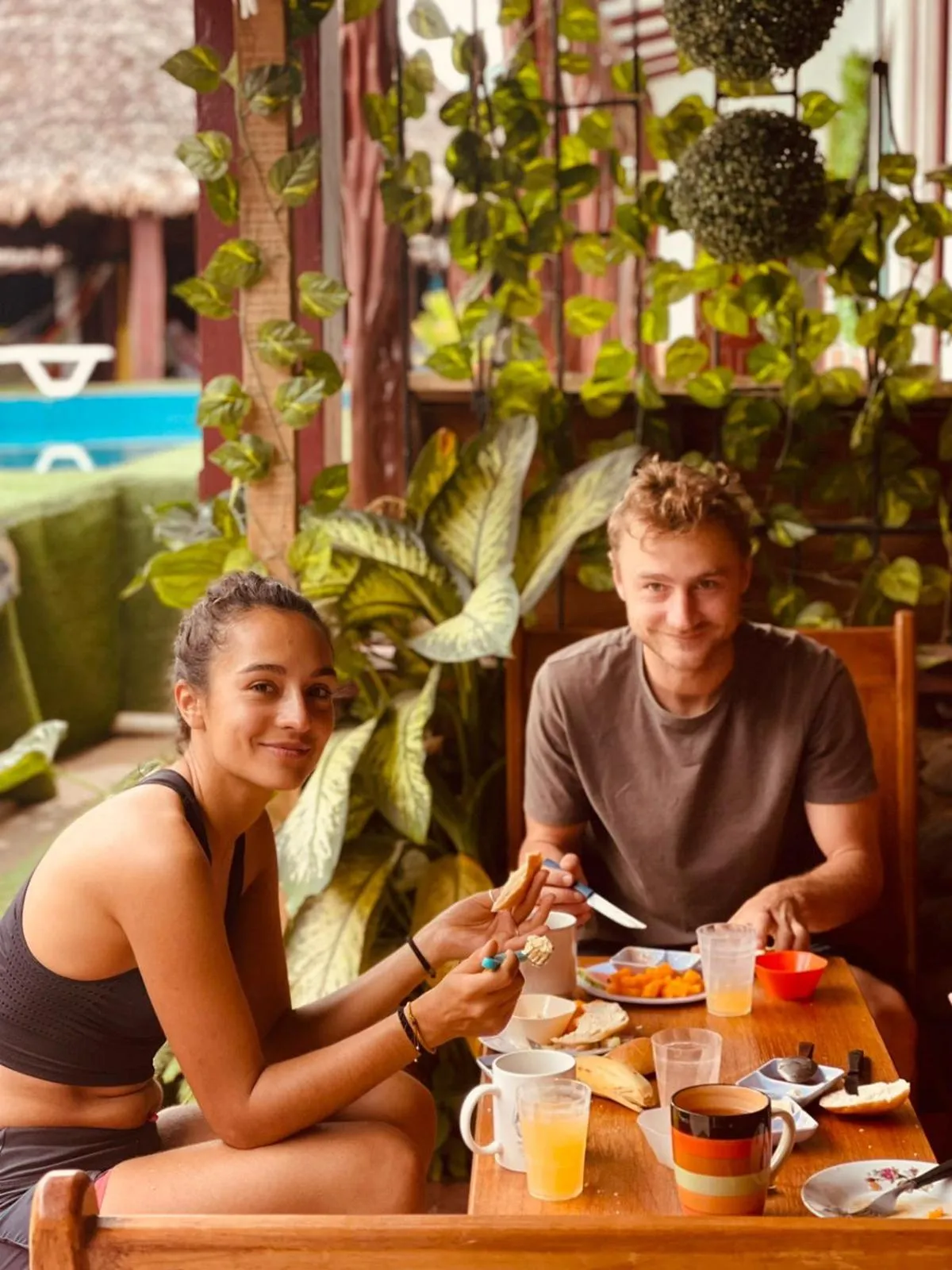 Food and drinks in El Curichal Hostel