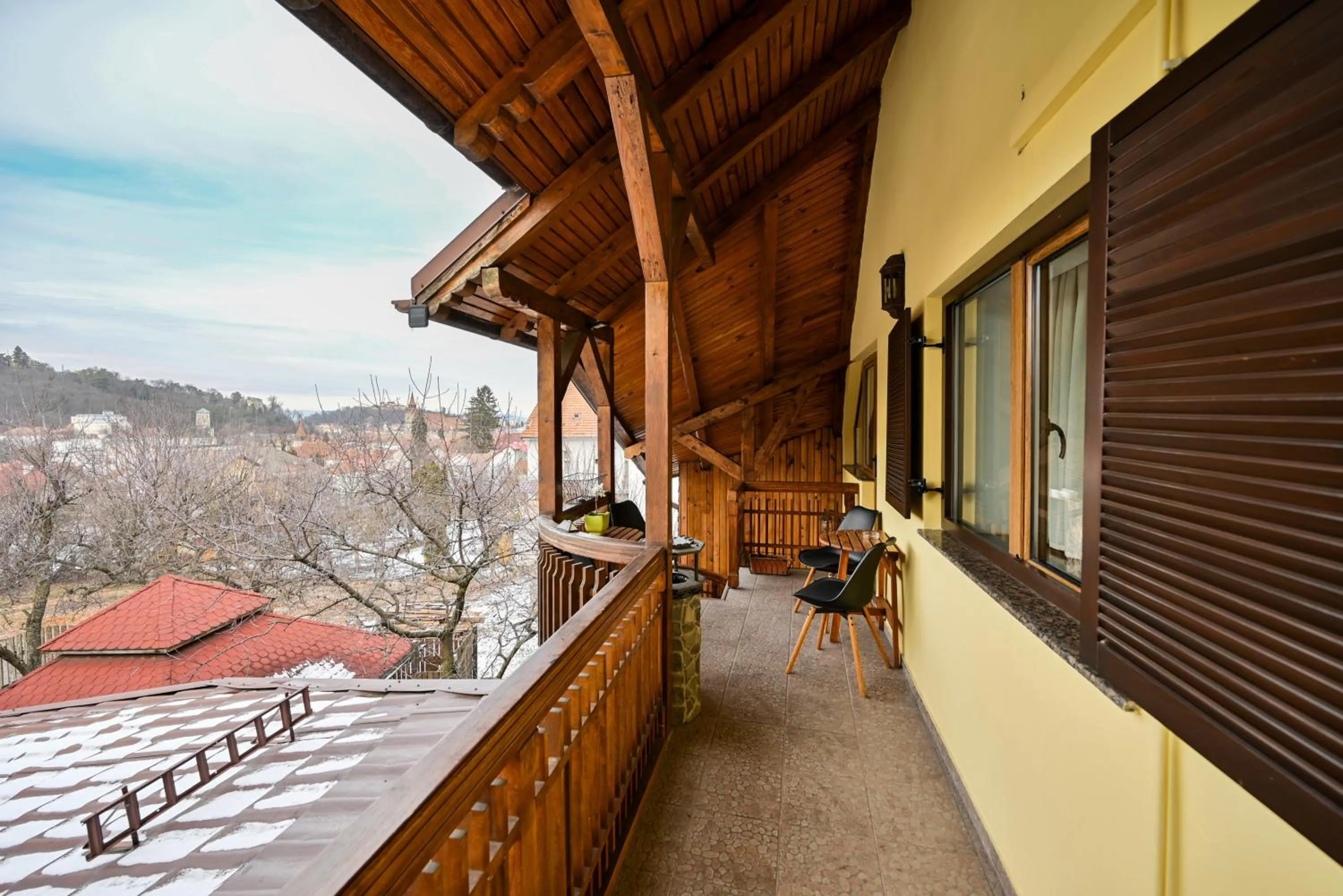 Patio in Pension Brasovu Vechi