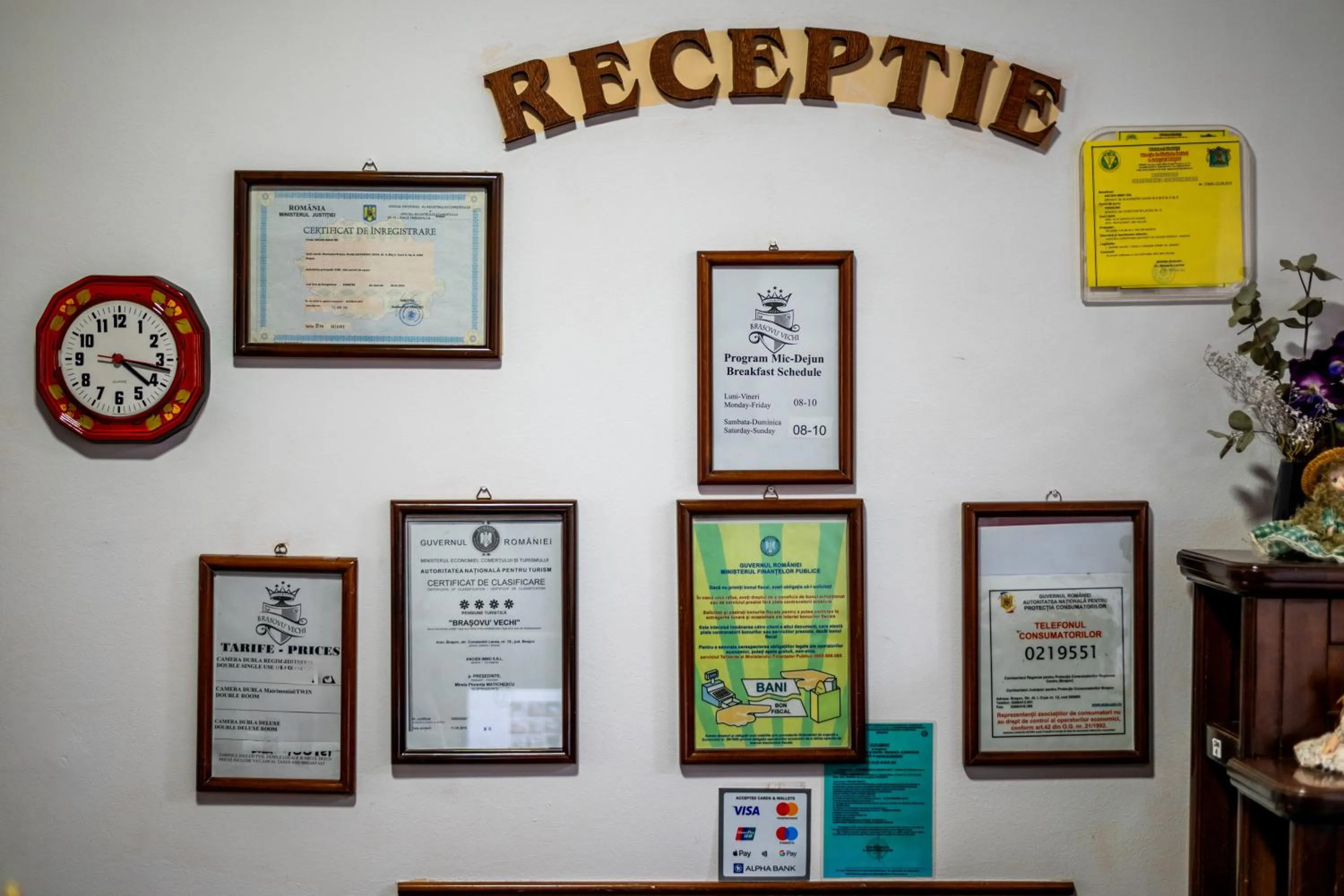 Decorative detail in Pension Brasovu Vechi